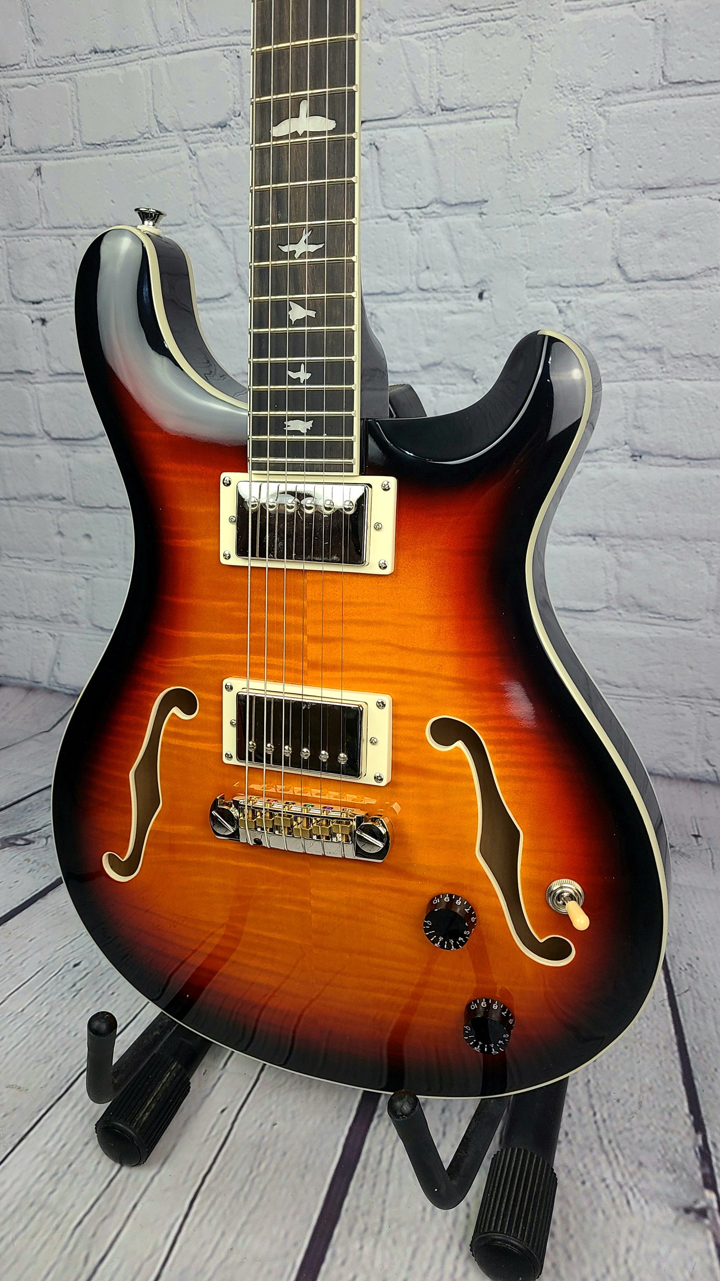 Paul Reed Smith PRS SE Hollowbody II HBII Electric Guitar Tri Color Burst
