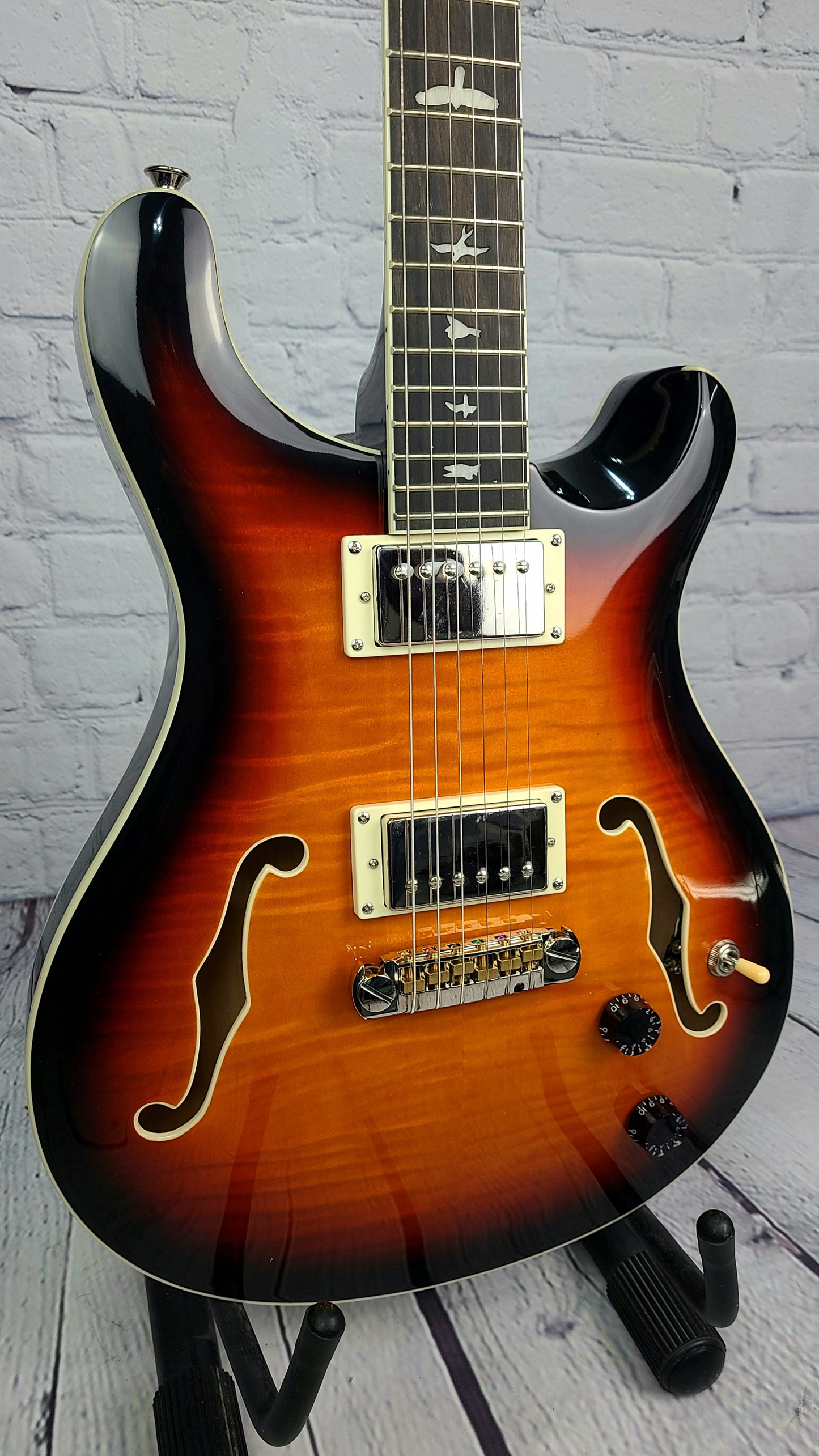 Paul Reed Smith PRS SE Hollowbody II HBII Electric Guitar Tri Color Burst