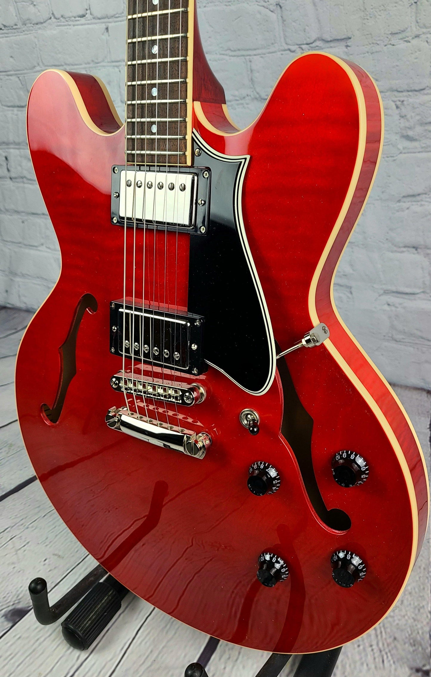 Heritage Standard H-535 Semi-Hollow Guitar Trans Cherry Burst - Guitar Brando