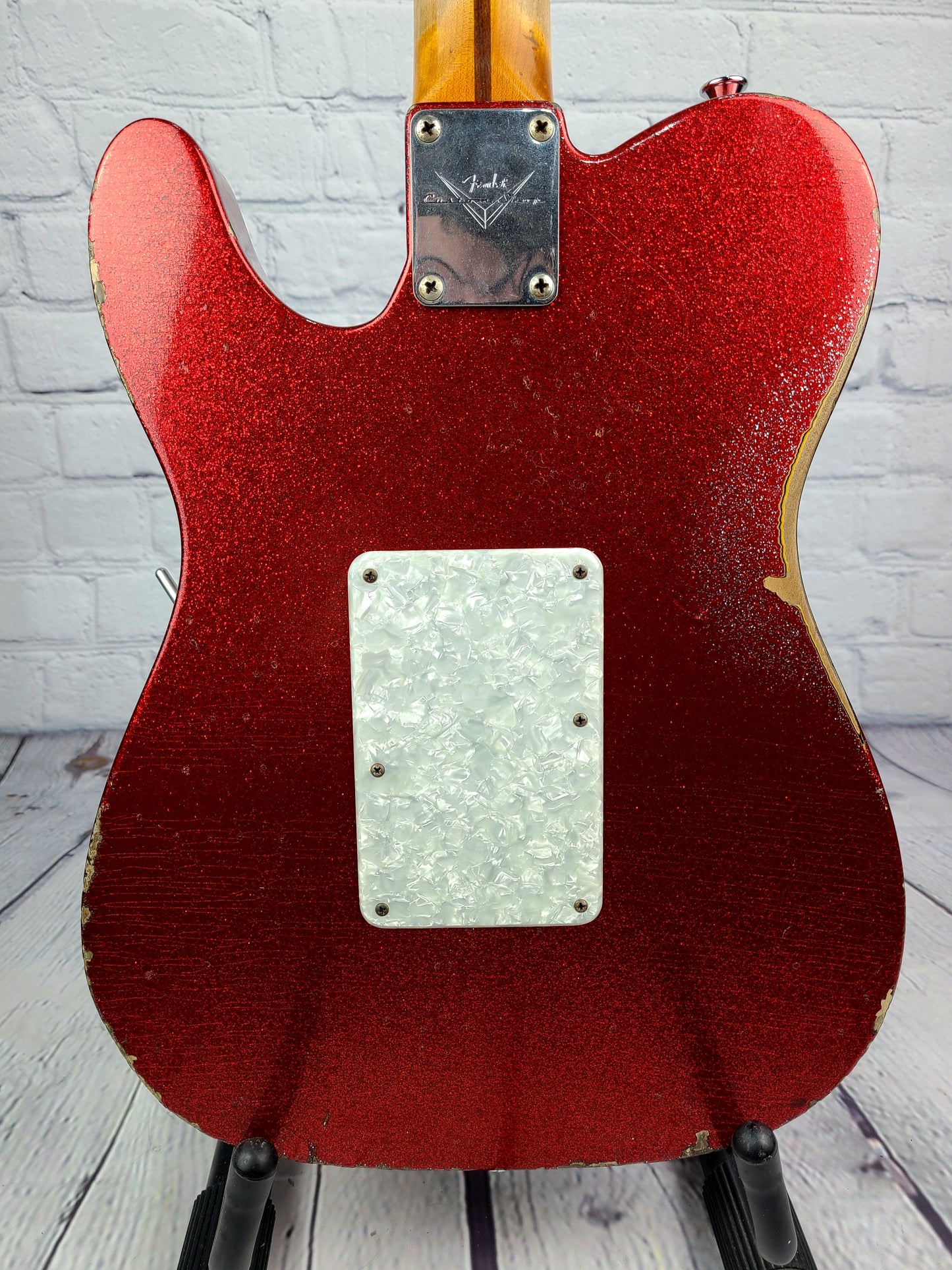 USED Fender John Cruz Master Built Custom Shop Telecaster 2009 Floyd Rose Red Sparkle Over 3TSB