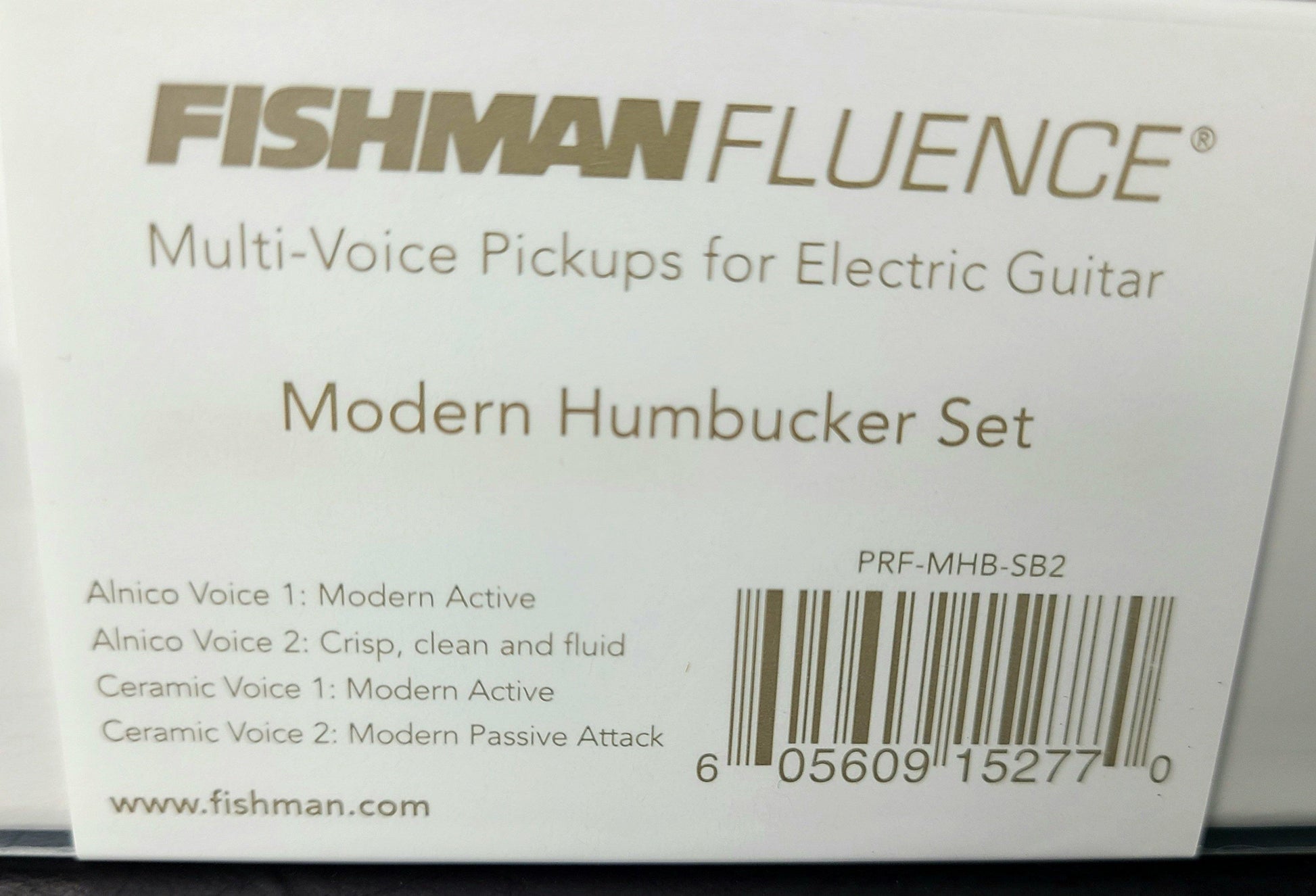 Fishman Fluence Modern Humbucker Set Multi-Voice Active Pickups Black Covers - Guitar Brando