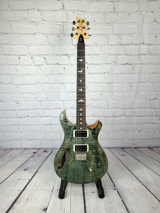 PRS CE24 Semi-Hollow Trampas Green Electric Guitar