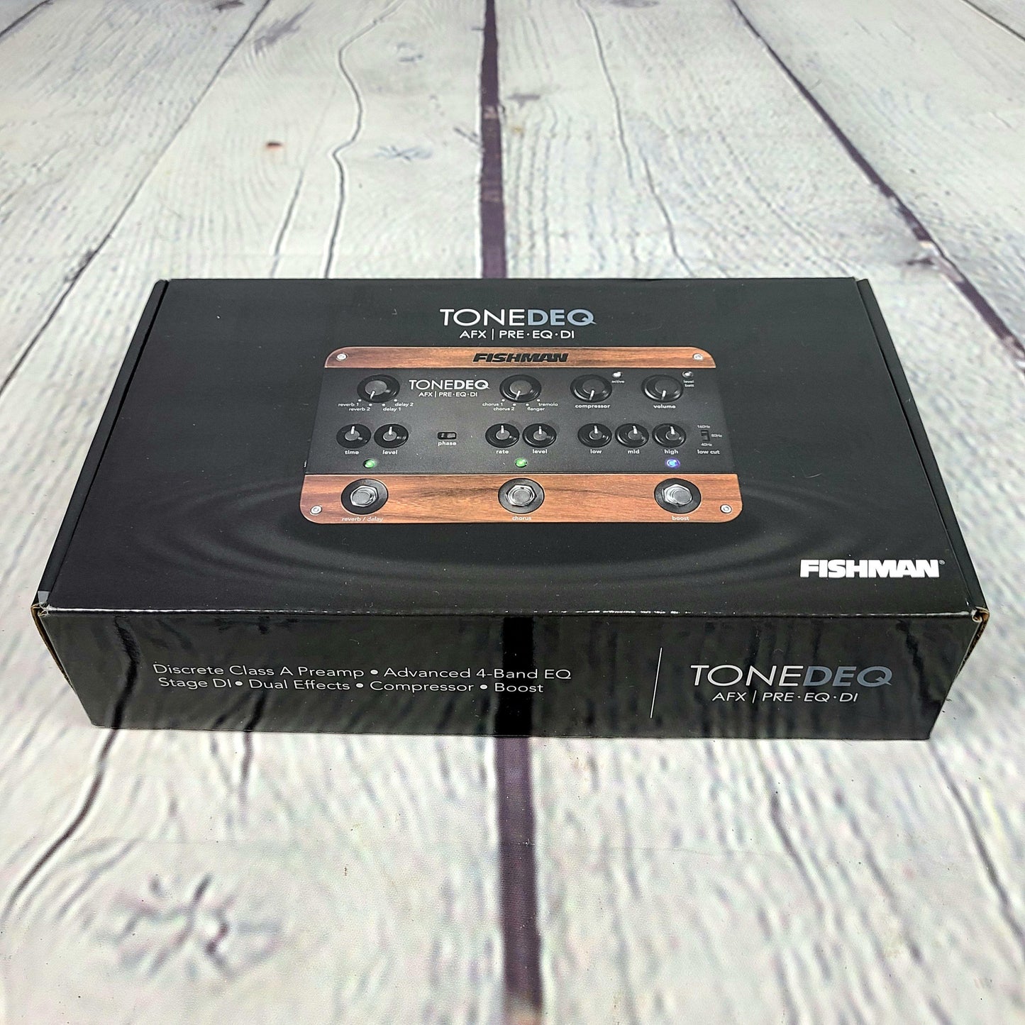 Fishman ToneDEQ Acoustic Preamp DI Effects Pedal PRO-DEQ-AFX - Guitar Brando