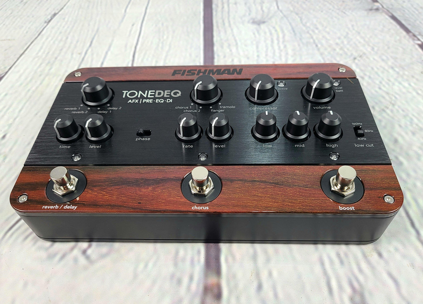 Fishman ToneDEQ Acoustic Preamp DI Effects Pedal PRO-DEQ-AFX – Guitar Brando