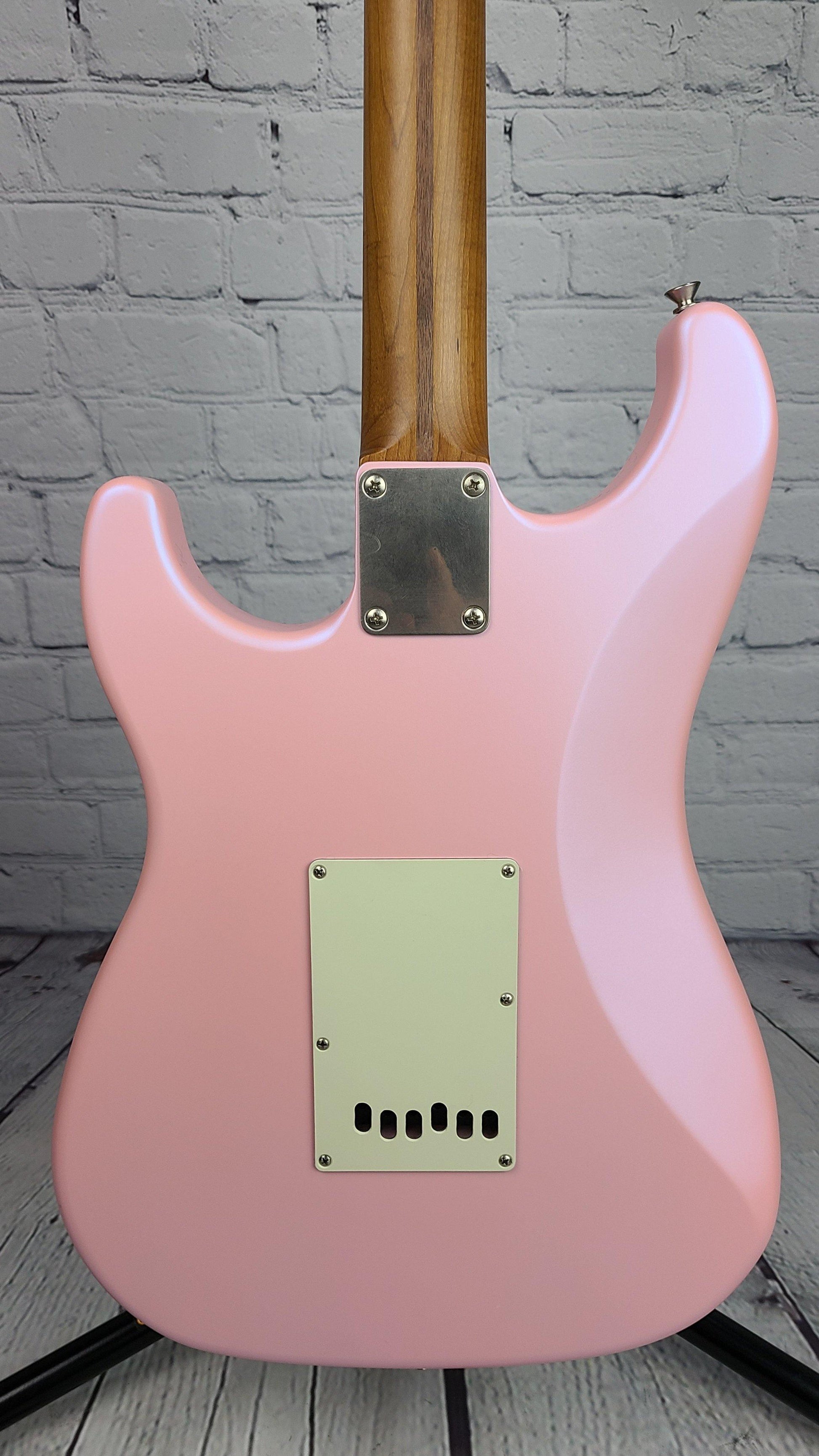 LSL Instruments Saticoy One B HSS Ice Pink Roasted Maple Neck - Guitar Brando