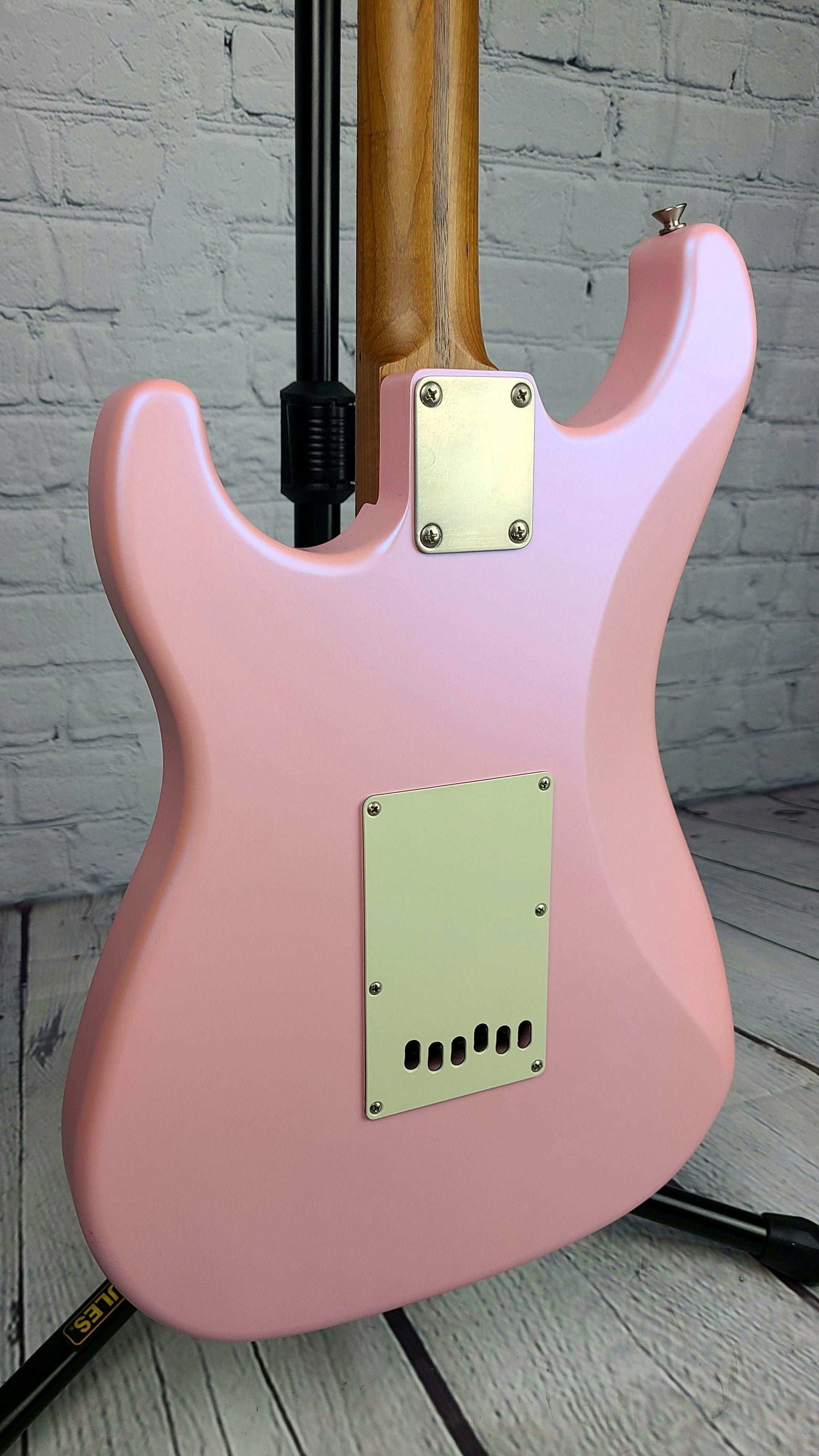 LSL Instruments Saticoy One B HSS Ice Pink Roasted Maple Neck - Guitar Brando