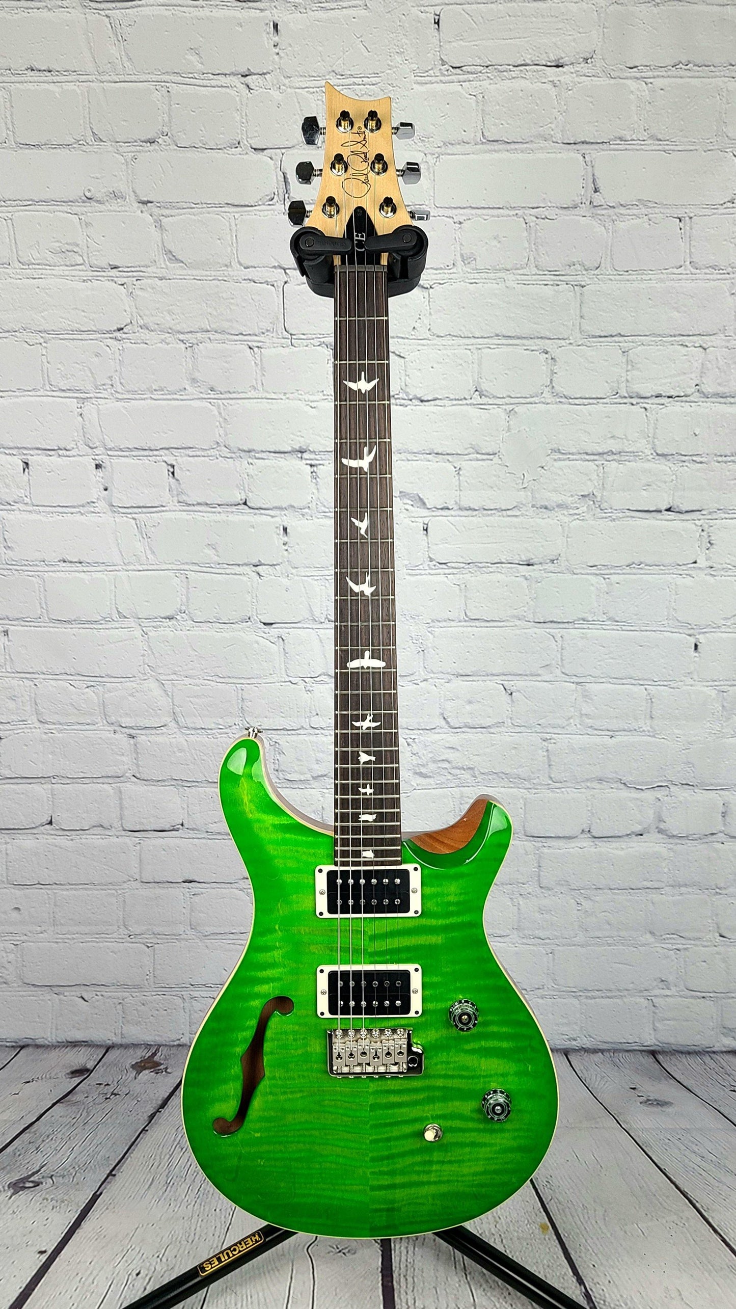 Paul Reed Smith PRS CE24 Semi-Hollow Electric Guitar Eriza Verde 2021 USA - Guitar Brando