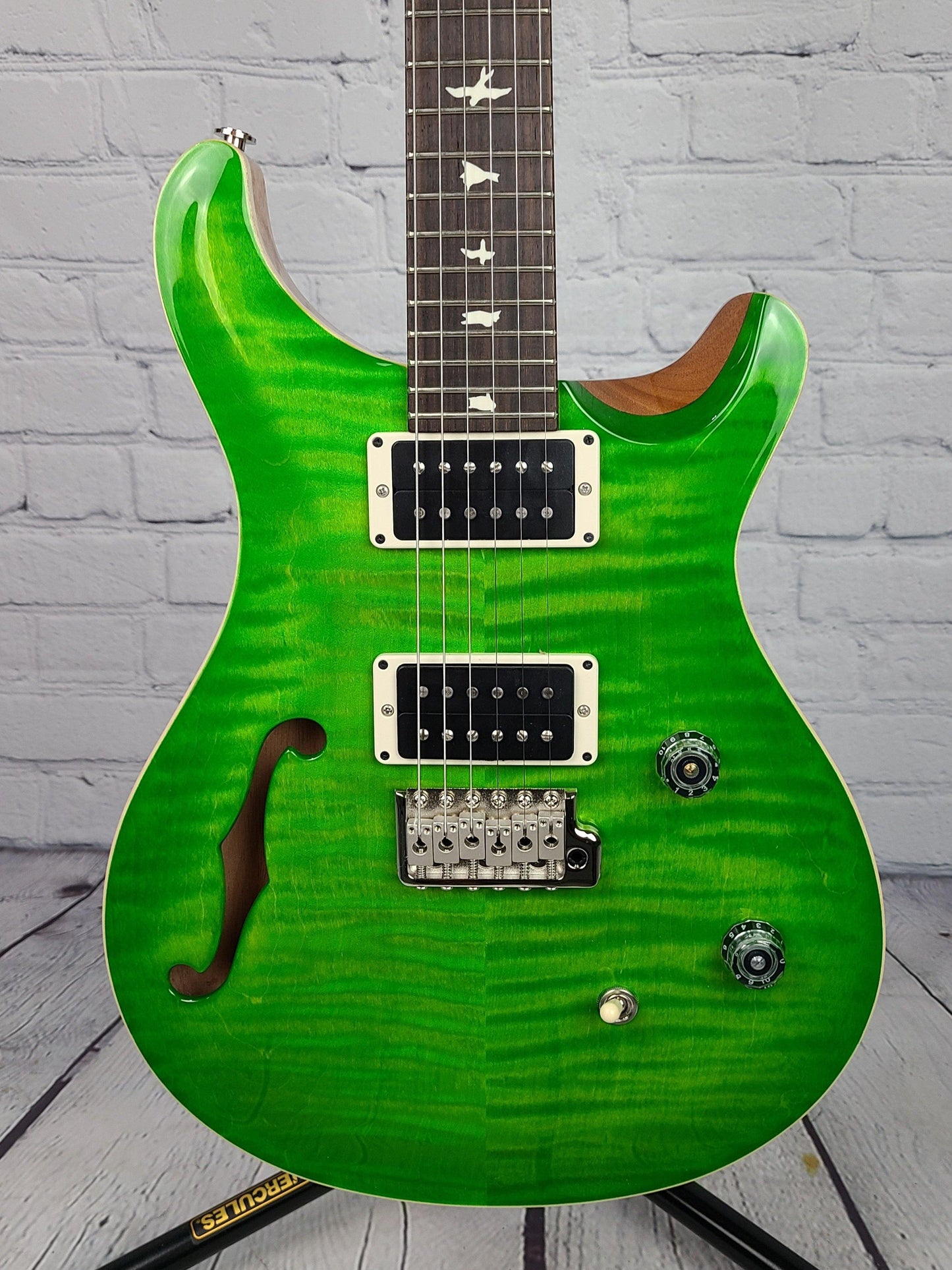 Paul Reed Smith PRS CE24 Semi-Hollow Electric Guitar Eriza Verde 2021 USA - Guitar Brando