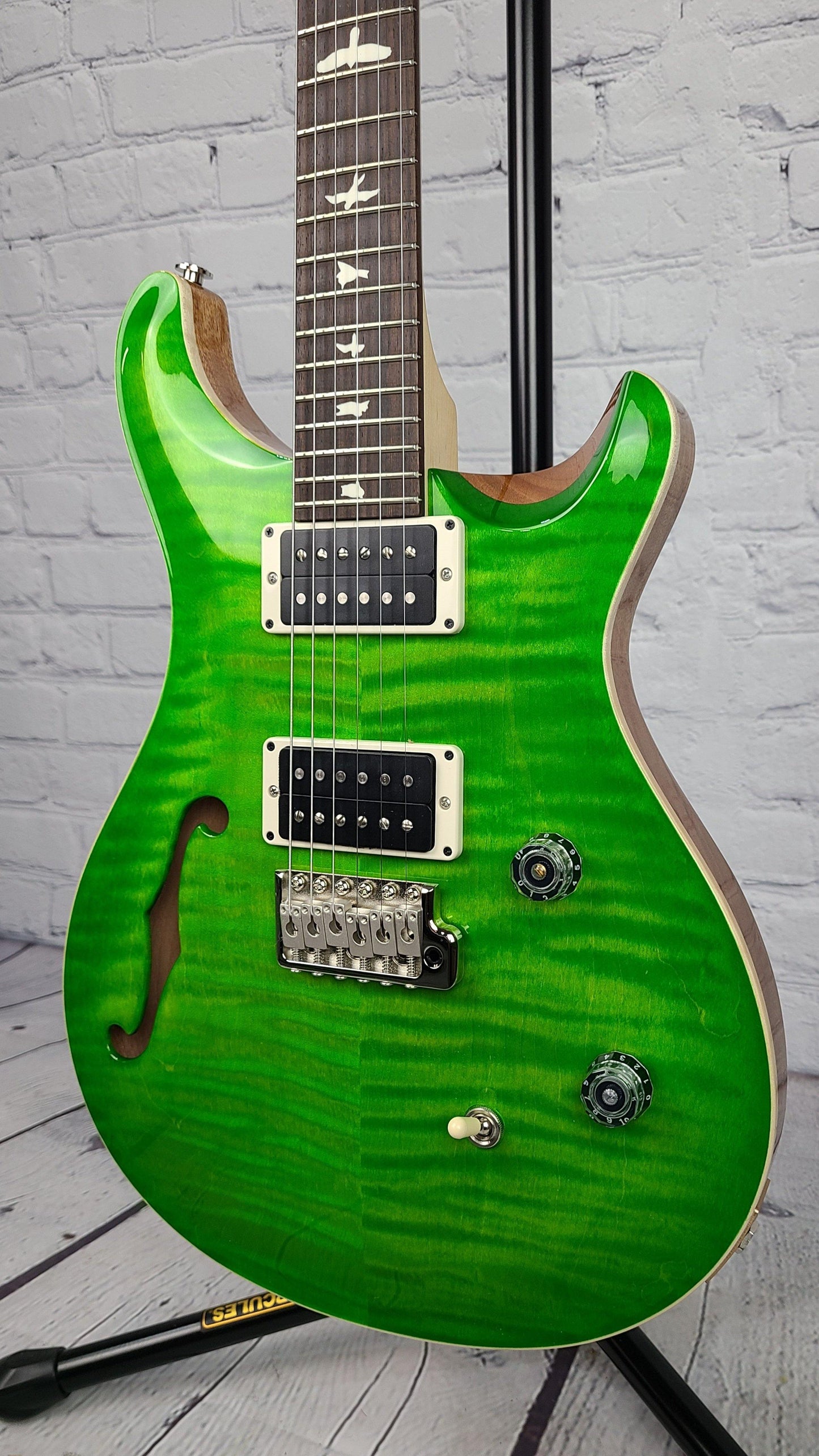 Paul Reed Smith PRS CE24 Semi-Hollow Electric Guitar Eriza Verde 2021 USA - Guitar Brando