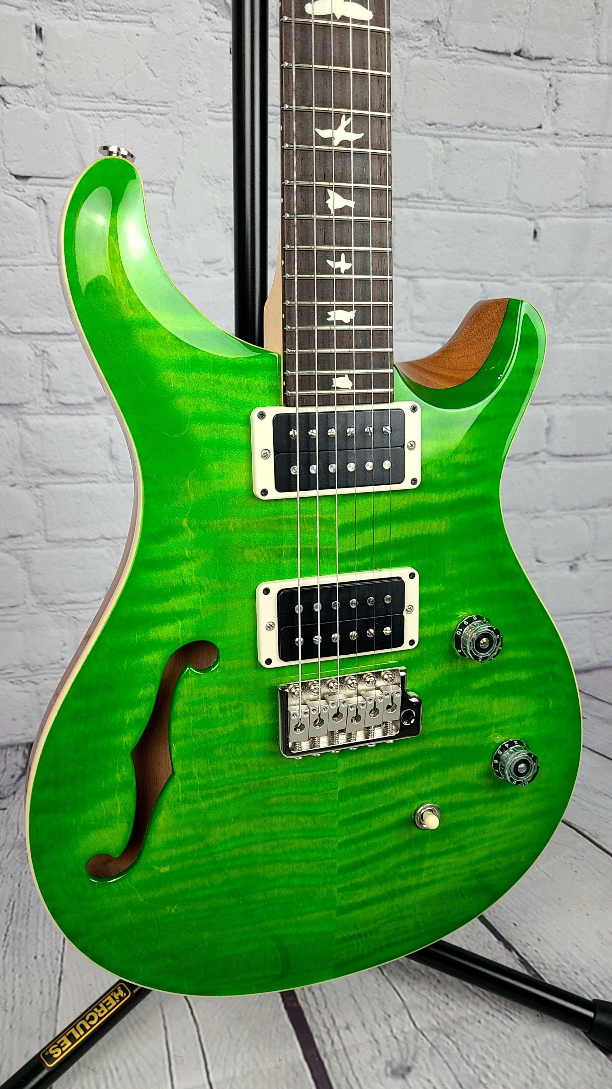 Paul Reed Smith PRS CE24 Semi-Hollow Electric Guitar Eriza Verde 2021 USA - Guitar Brando