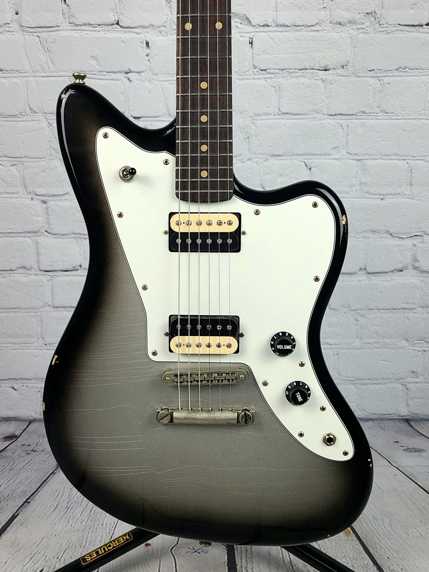 Fano JM6 Oltre Silverburst Electric Guitar Rosewood Board USA Lollar Imperial Pickups - Guitar Brando