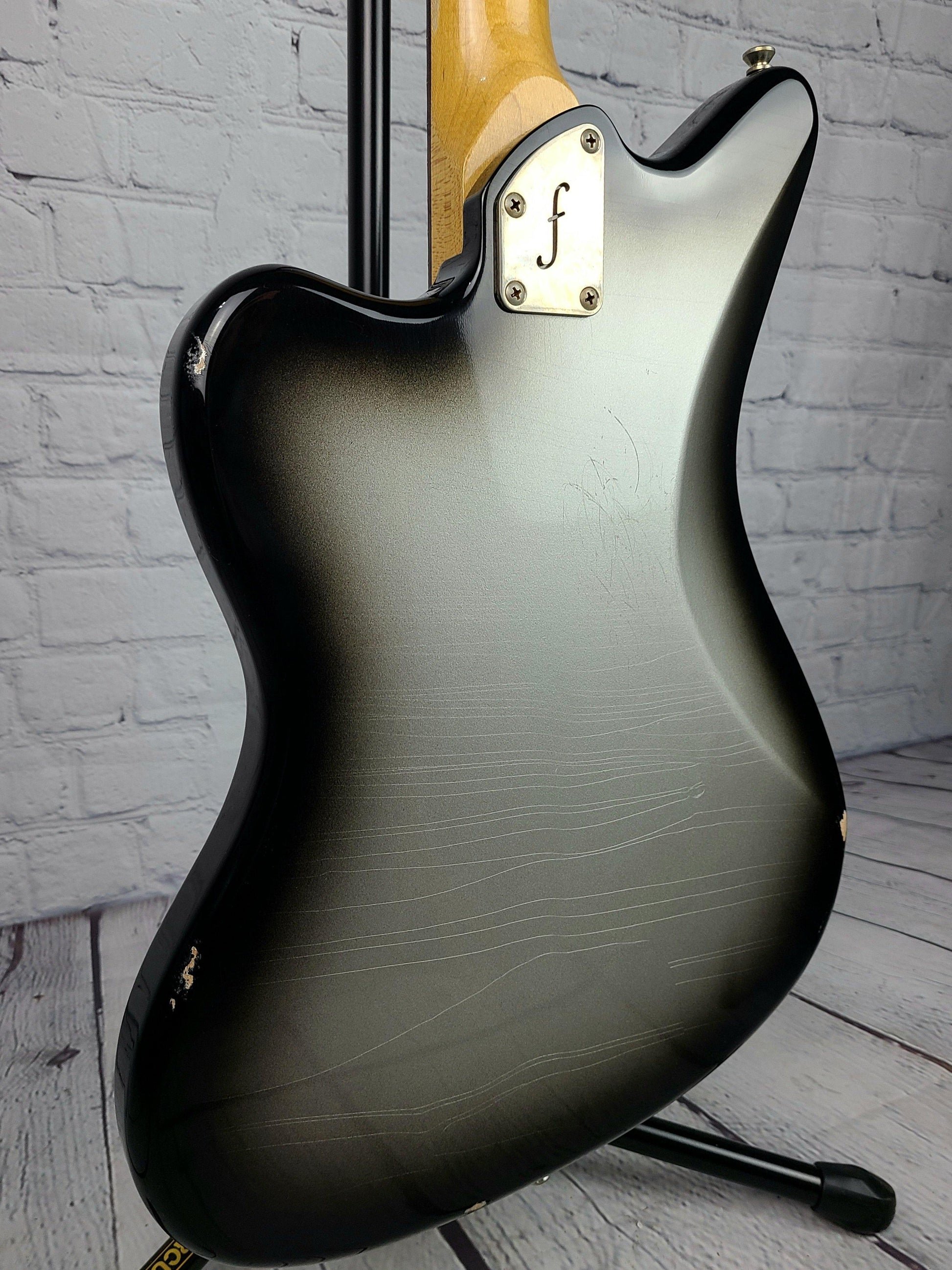 Fano JM6 Oltre Silverburst Electric Guitar Rosewood Board USA Lollar Imperial Pickups - Guitar Brando
