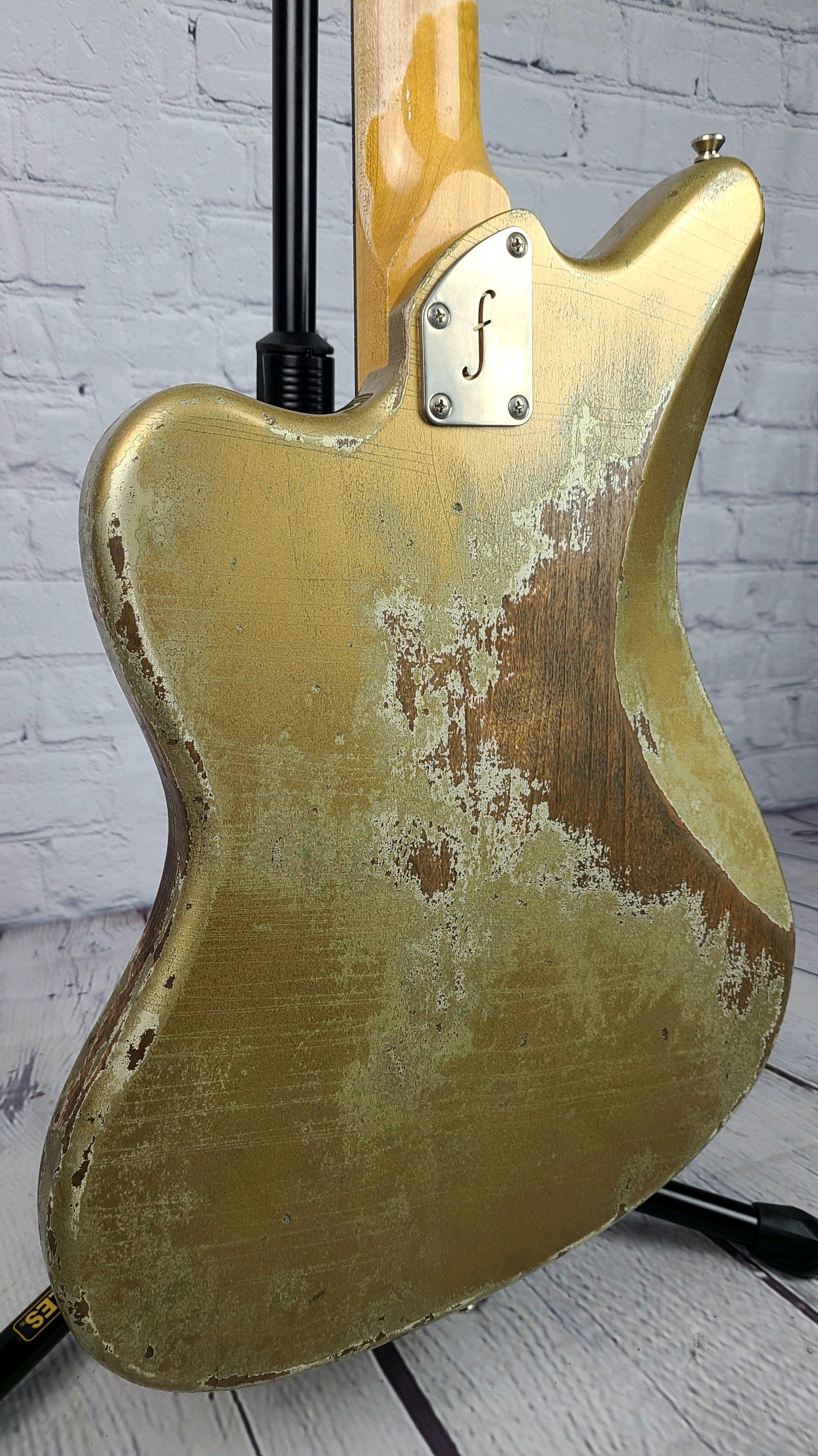 Fano JM6 Oltre Gold Top Rosewood Board USA Electric Guitar - Guitar Brando