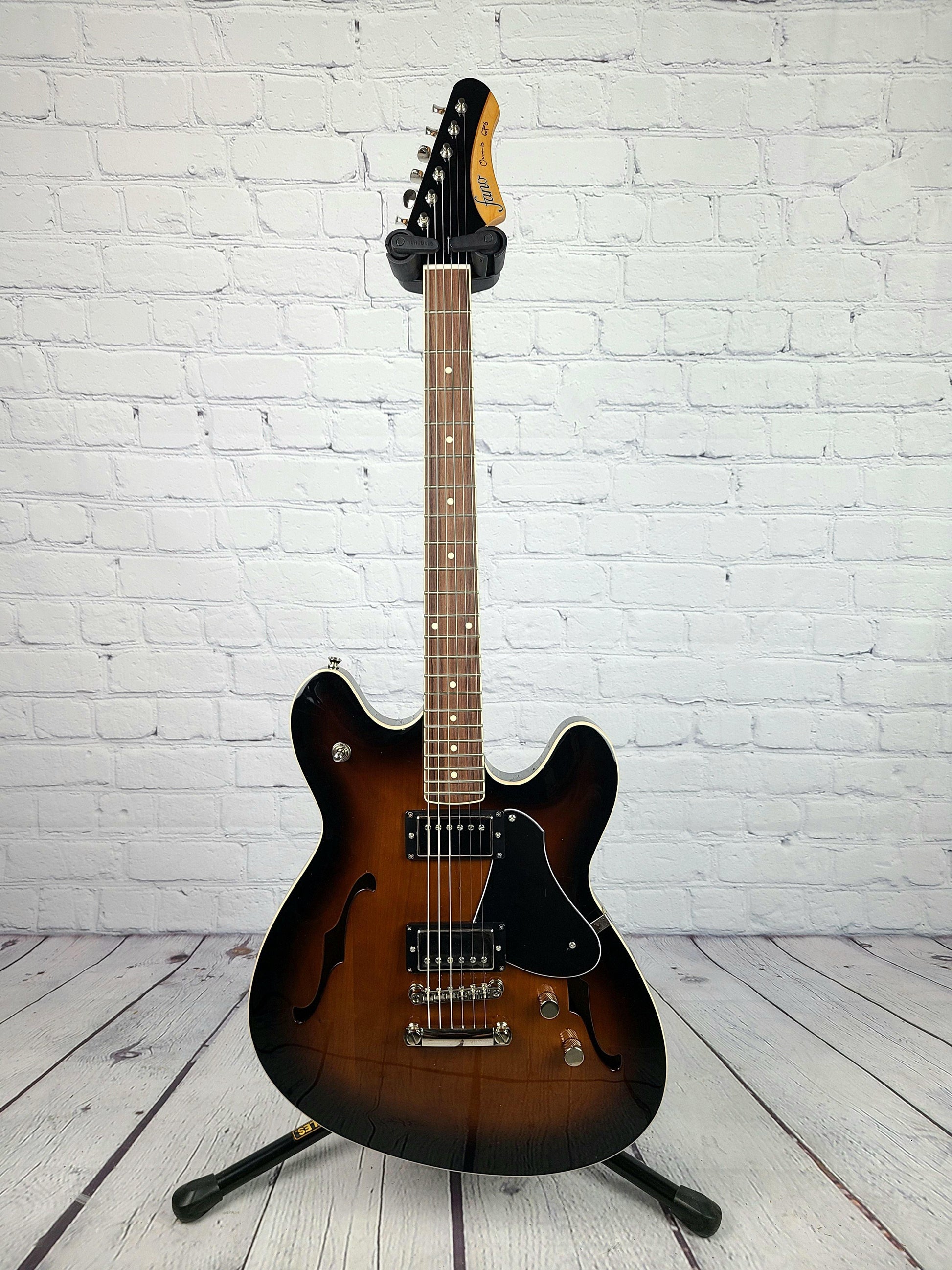 Fano GF6 Omnis Semi Hollow Tobacco Burst - Guitar Brando