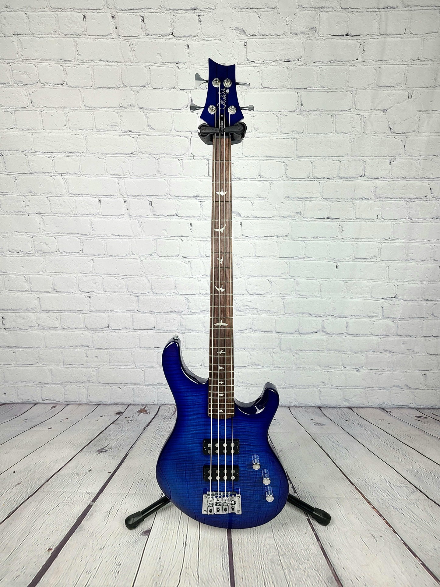 Paul Reed Smith PRS SE Kingfisher 4 String Bass Faded Blue Wraparound Burst 2021 - Guitar Brando