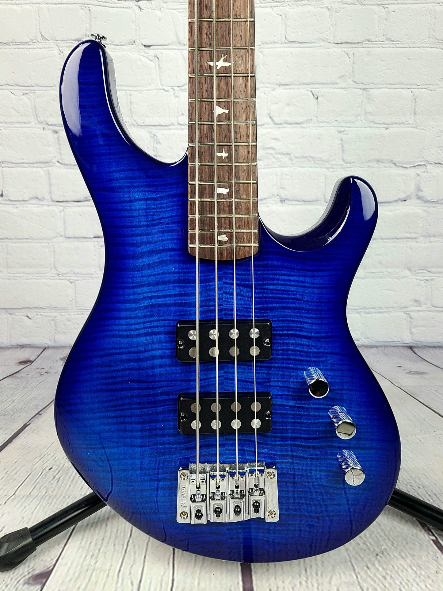 Paul Reed Smith PRS SE Kingfisher 4 String Bass Faded Blue Wraparound Burst 2021 - Guitar Brando