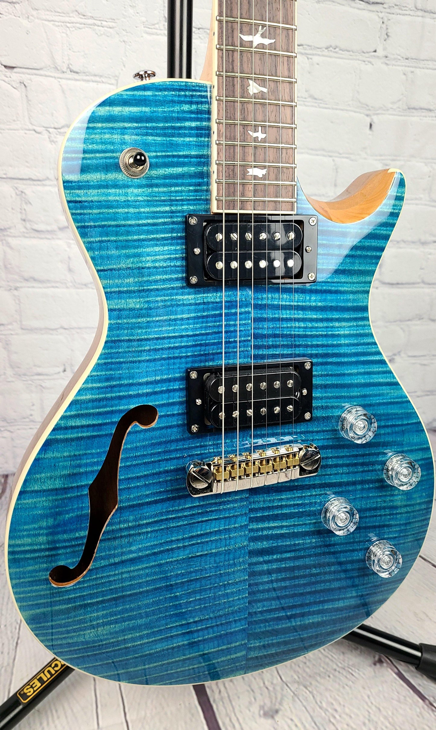 Paul Reed Smith PRS Zach Myers Myers Blue 2021 Semi Hollow Electric Guitar - Guitar Brando