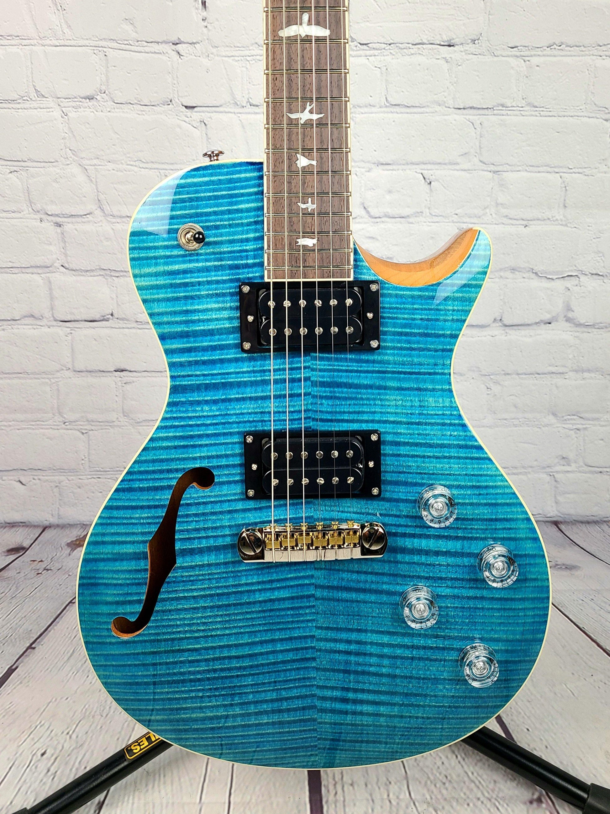 Paul Reed Smith Zach Myers Myers Blue 2021 Semi Hollow Electric Guitar - Guitar Brando