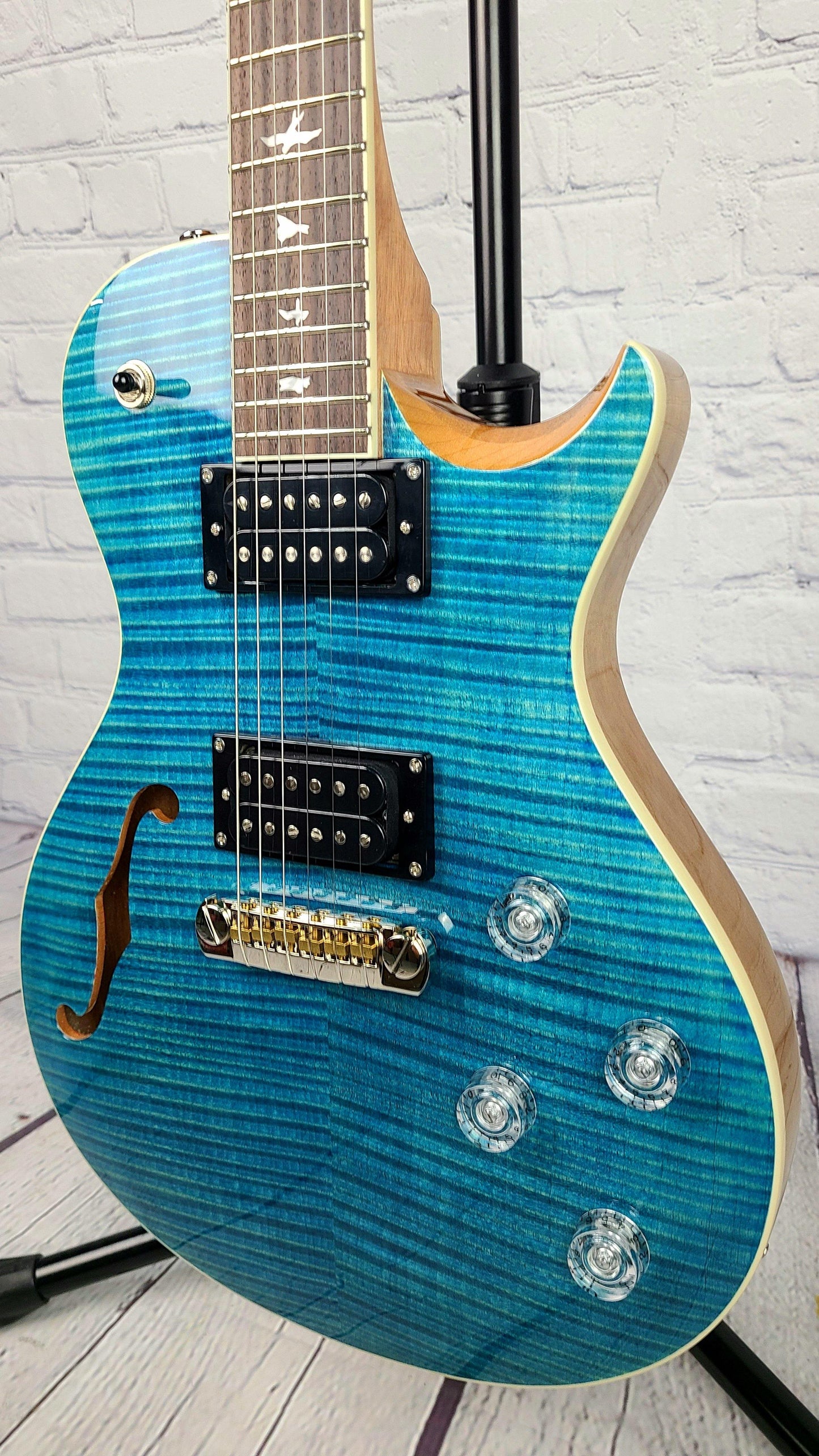 Paul Reed Smith Zach Myers Myers Blue 2021 Semi Hollow Electric Guitar - Guitar Brando