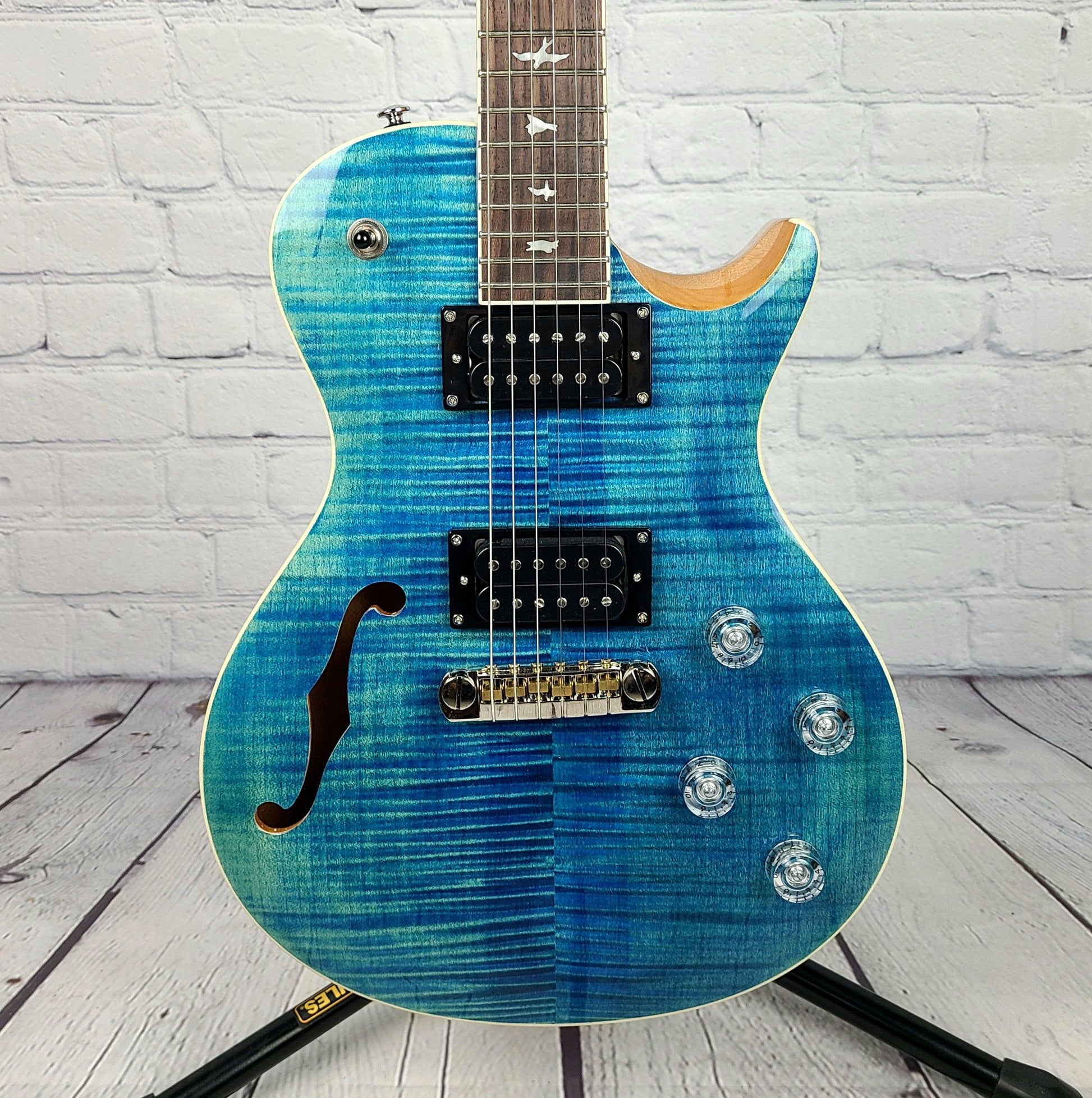 Paul Reed Smith Zach Myers Myers Blue 2021 Semi Hollow Electric Guitar - Guitar Brando