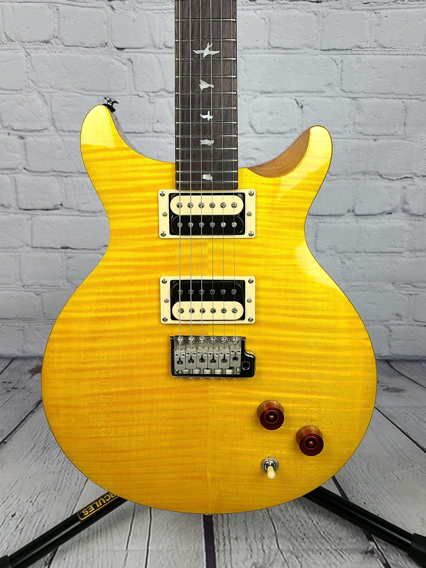 Paul Reed Smith PRS SE Santana Yellow Vintage Electric Guitar 2021 S/N CTID02748 - Guitar Brando