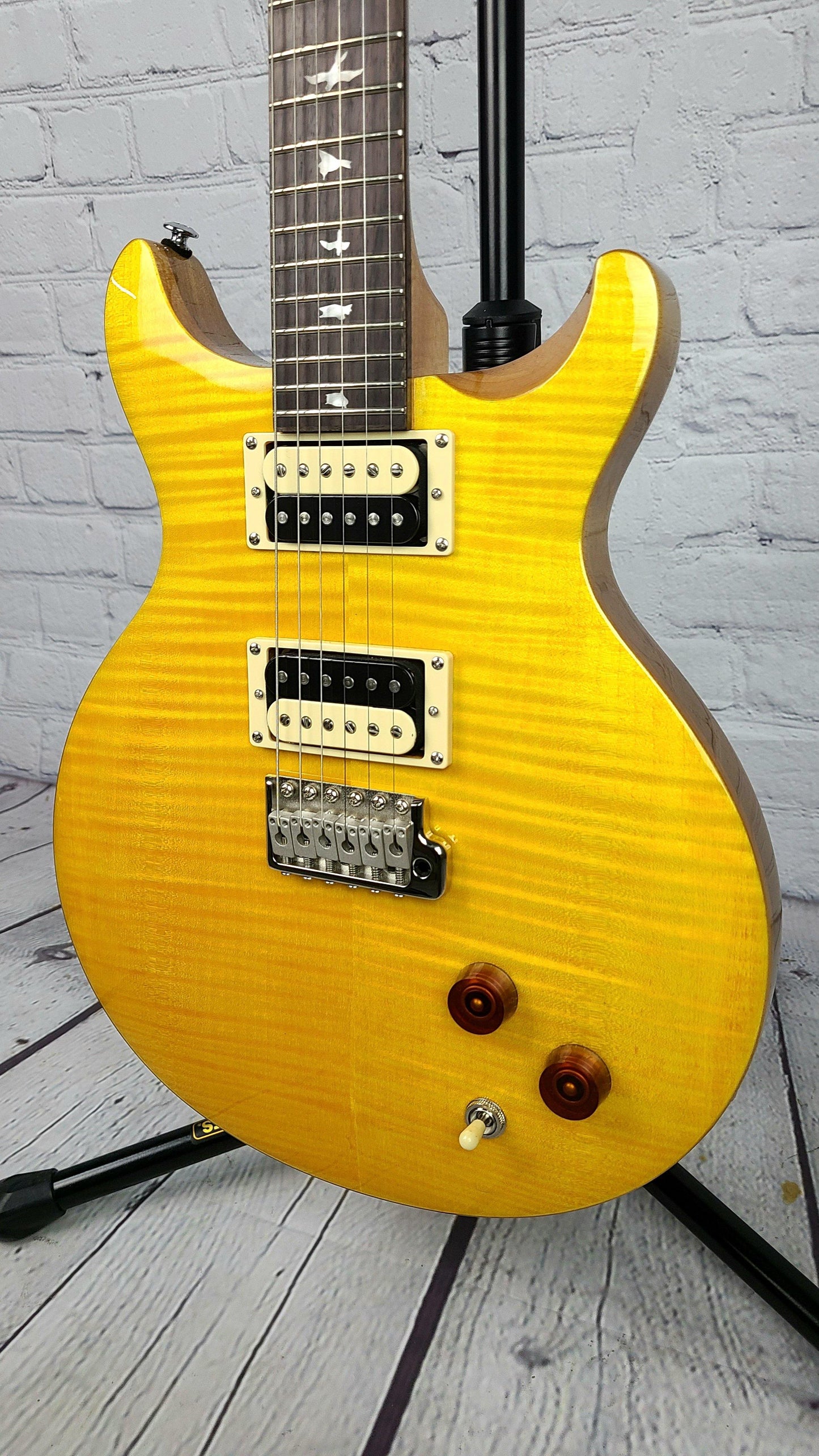 Paul Reed Smith PRS SE Santana Yellow Vintage Electric Guitar 2021 S/N CTID02748 - Guitar Brando