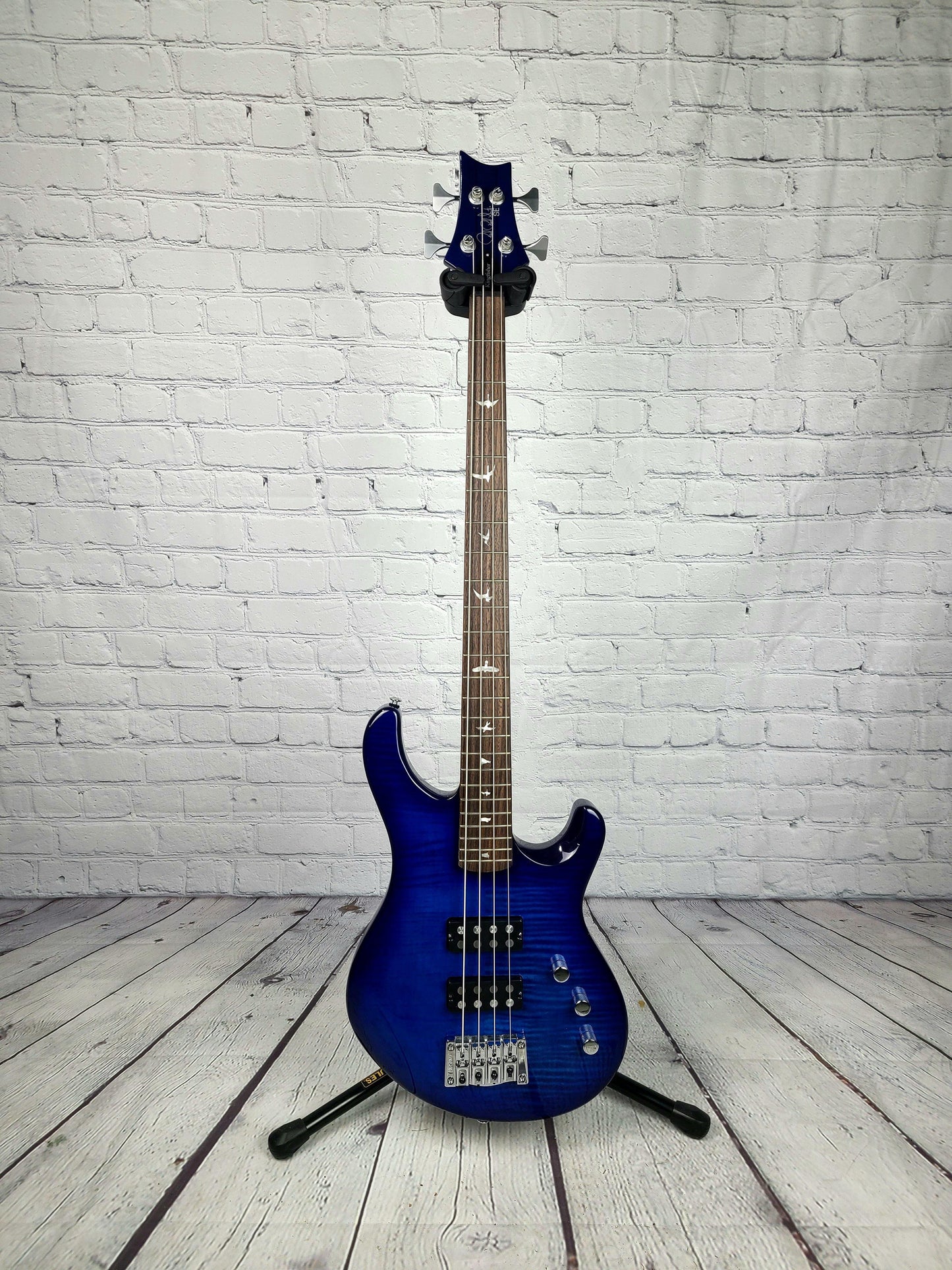 Paul Reed Smith PRS SE Kingfisher 4 String Bass Faded Blue Wraparound Burst 2021 - Guitar Brando