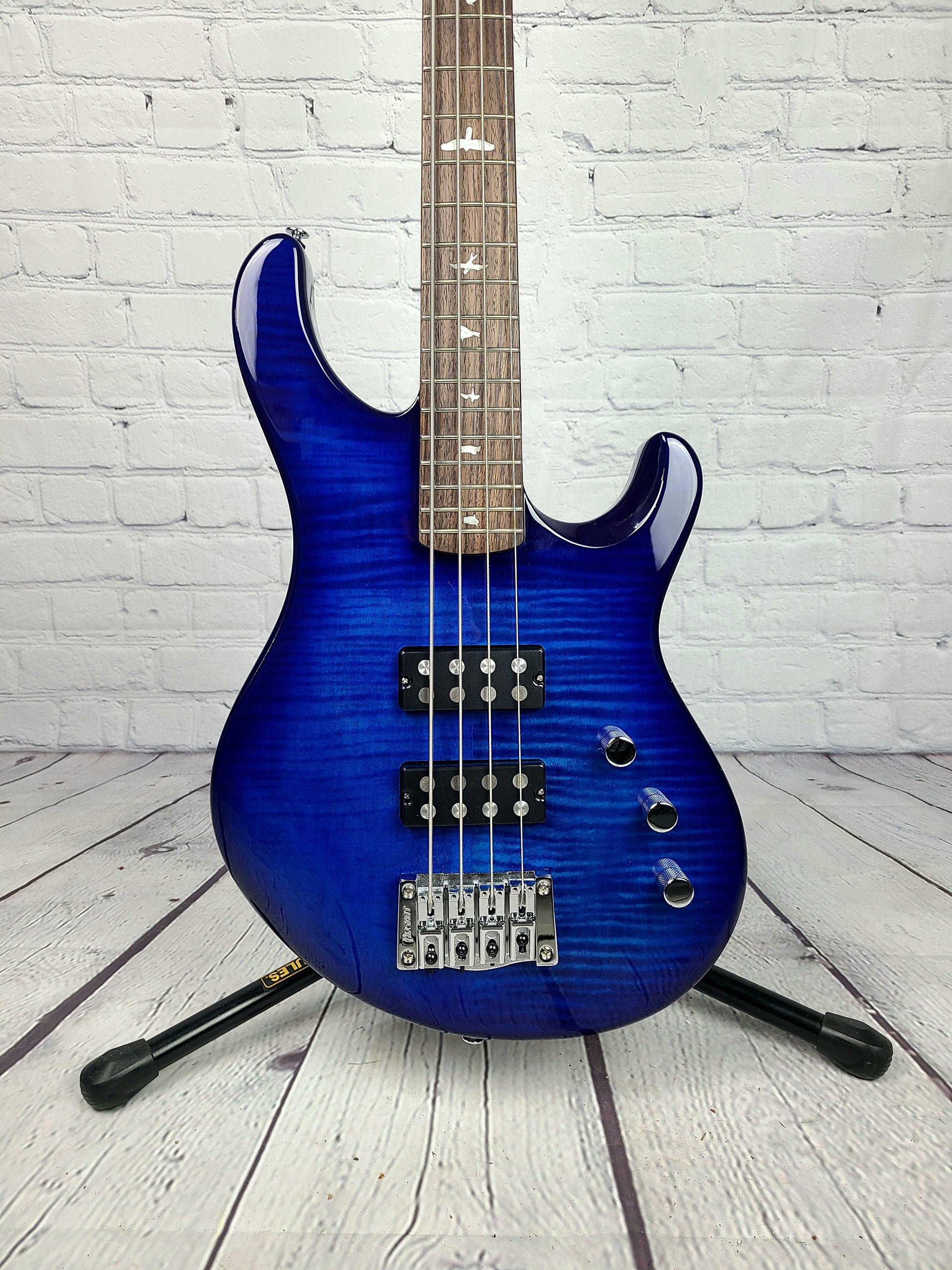 Paul Reed Smith PRS SE Kingfisher 4 String Bass Faded Blue Wraparound Burst 2021 - Guitar Brando