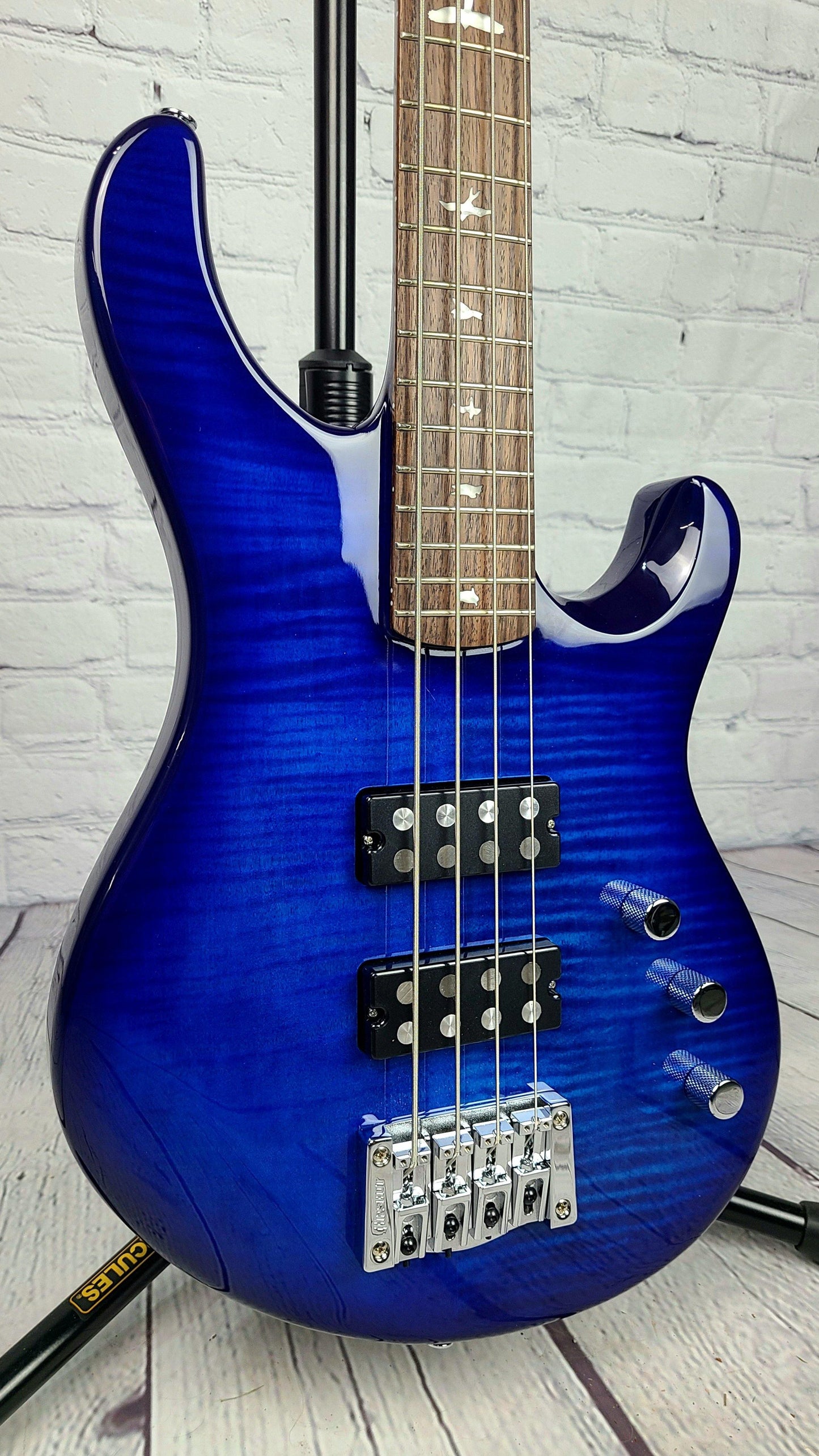 Paul Reed Smith PRS SE Kingfisher 4 String Bass Faded Blue Wraparound Burst 2021 - Guitar Brando