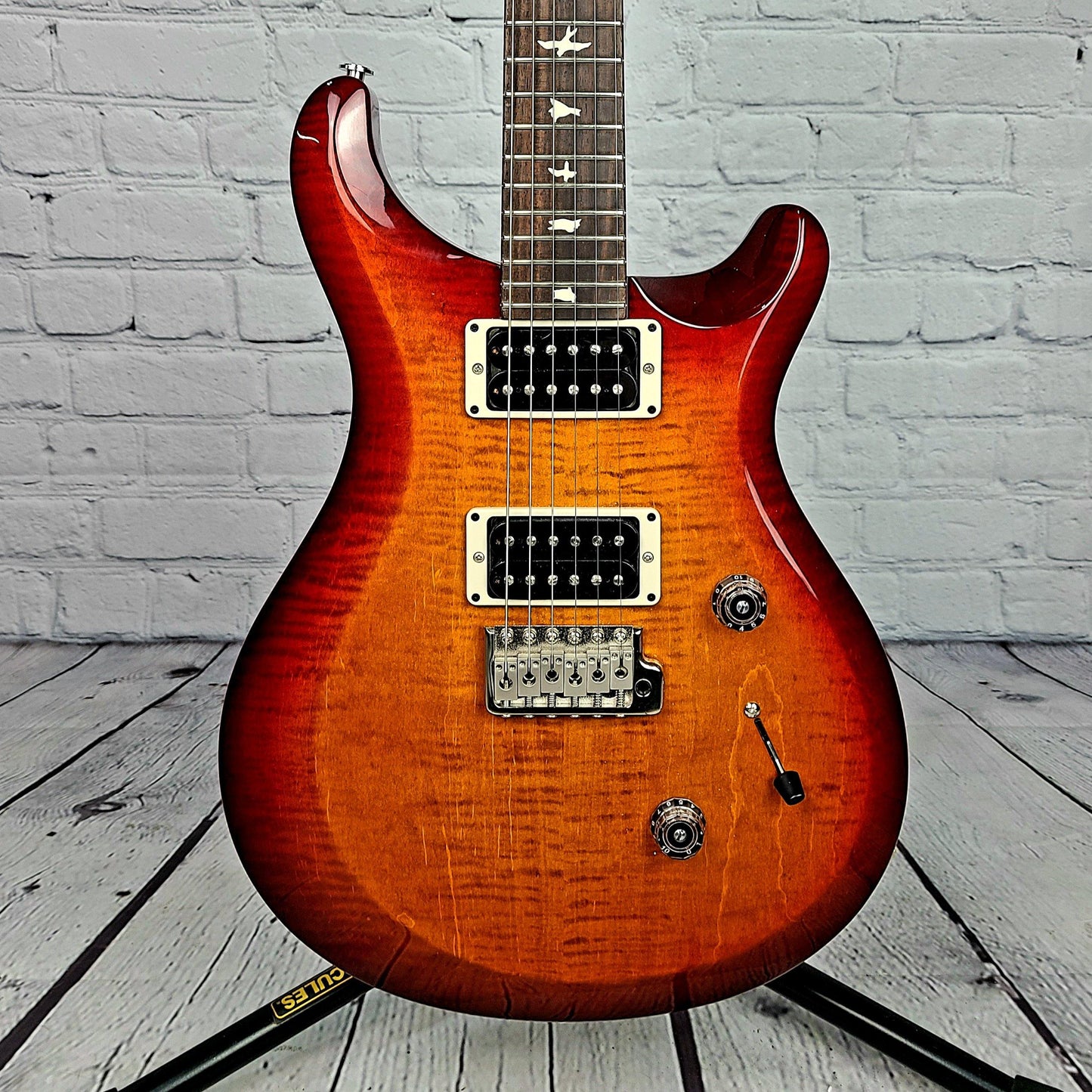 USED Paul Reed Smith PRS S2 Custom 24 Dark Cherry Sunburst - Guitar Brando