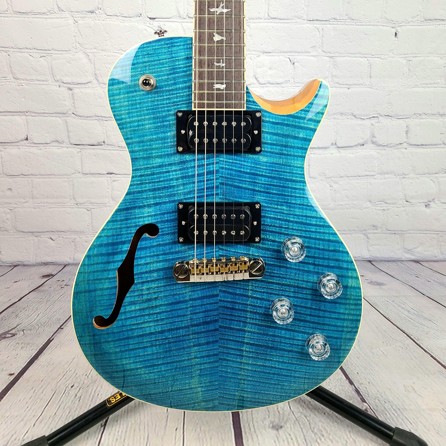 Paul Reed Smith Zach Myers Myers Blue 2021 Semi Hollow Electric Guitar - Guitar Brando