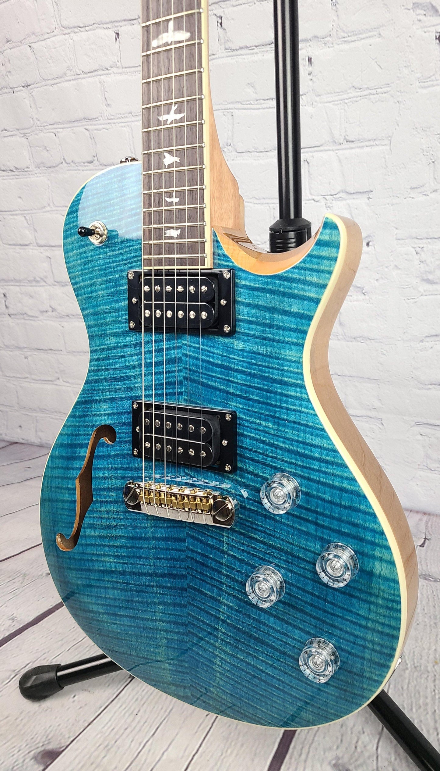 Paul Reed Smith Zach Myers Myers Blue 2021 Semi Hollow Electric Guitar - Guitar Brando