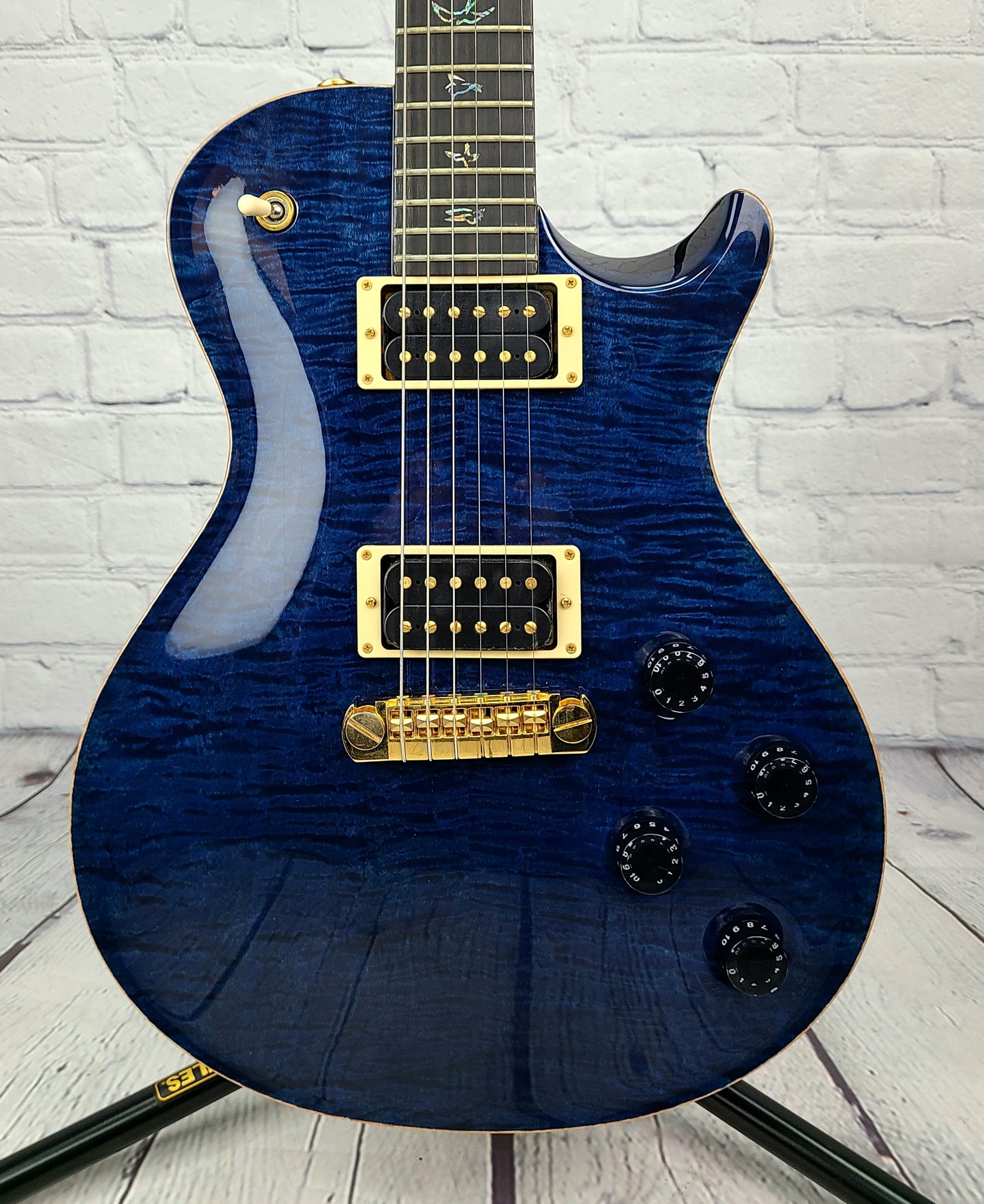 USED 2008 PRS SC250 Singlecut Artist Package Whale Blue Gold Hardware