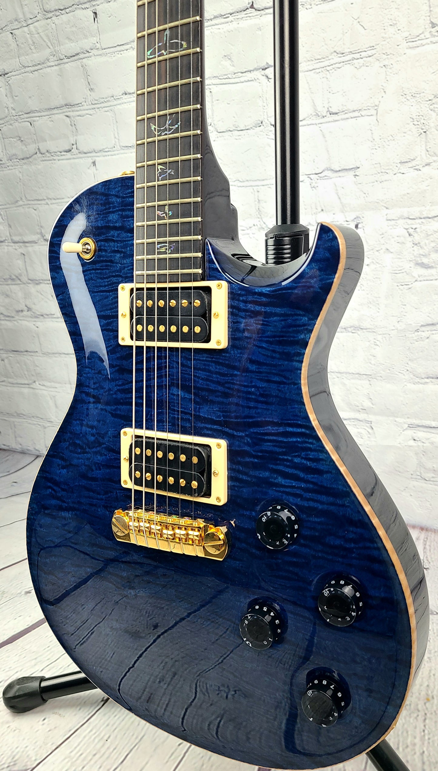 USED 2008 PRS SC250 Singlecut Artist Package Whale Blue Gold Hardware
