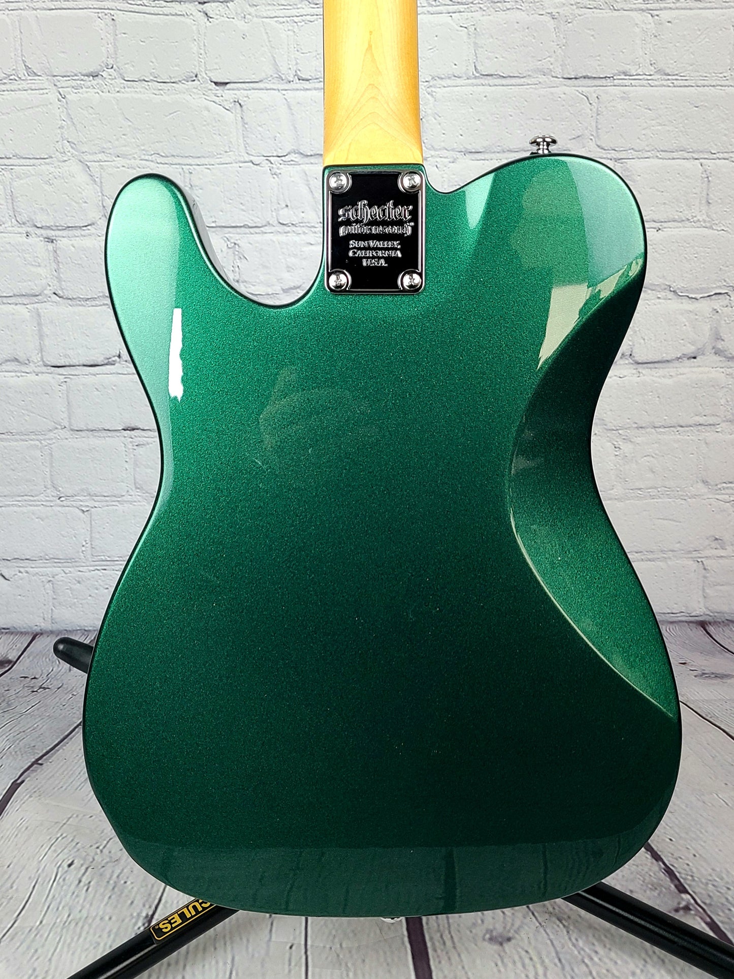 USED Schecter Fastback II B Dark Emerald Green Electric Guitar Bigsby