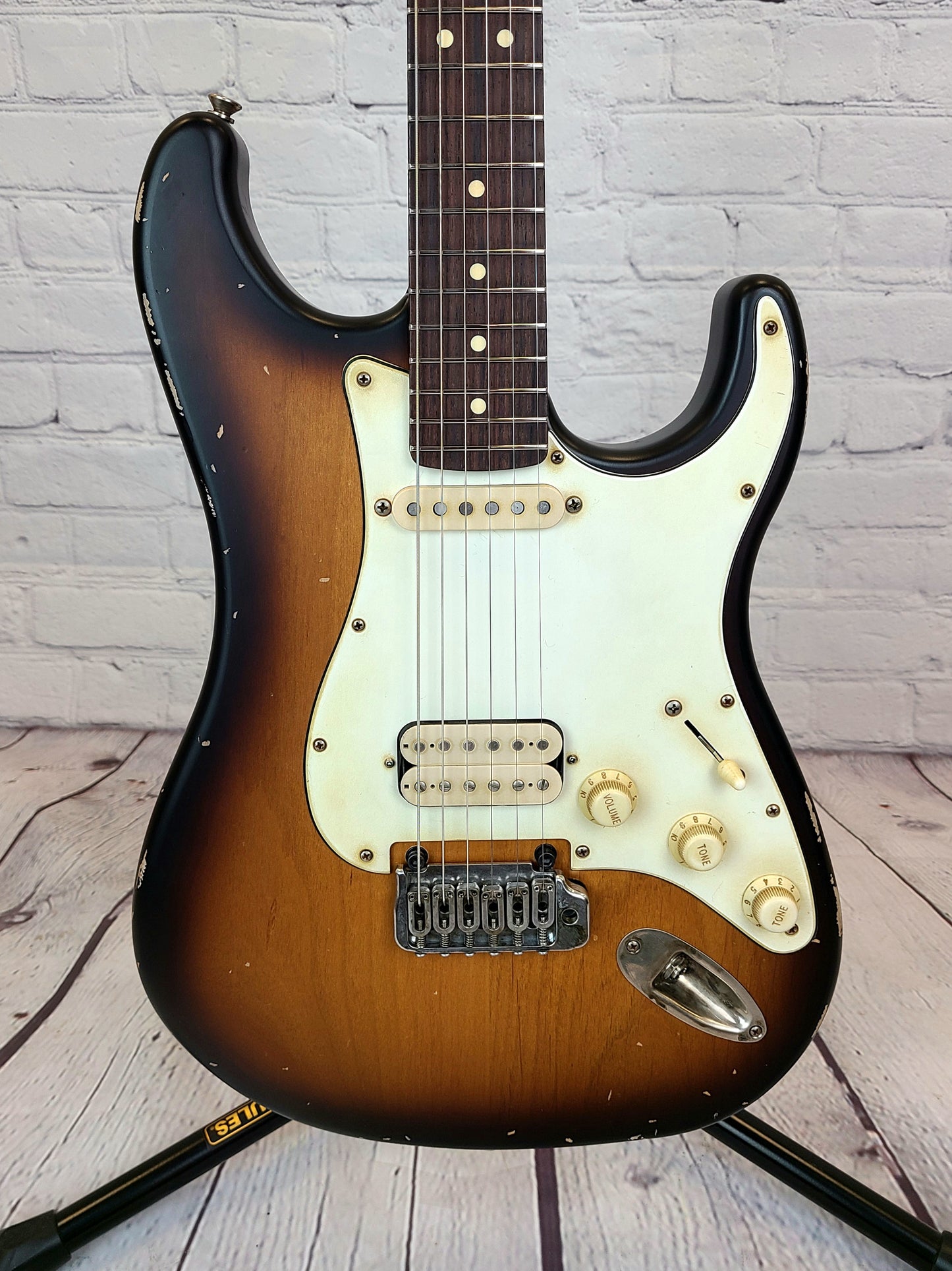 LSL Instruments Saticoy One Tobacco Sunburst H/S Medium Relic Reverse Headstock Roasted Maple Neck Stainless Frets