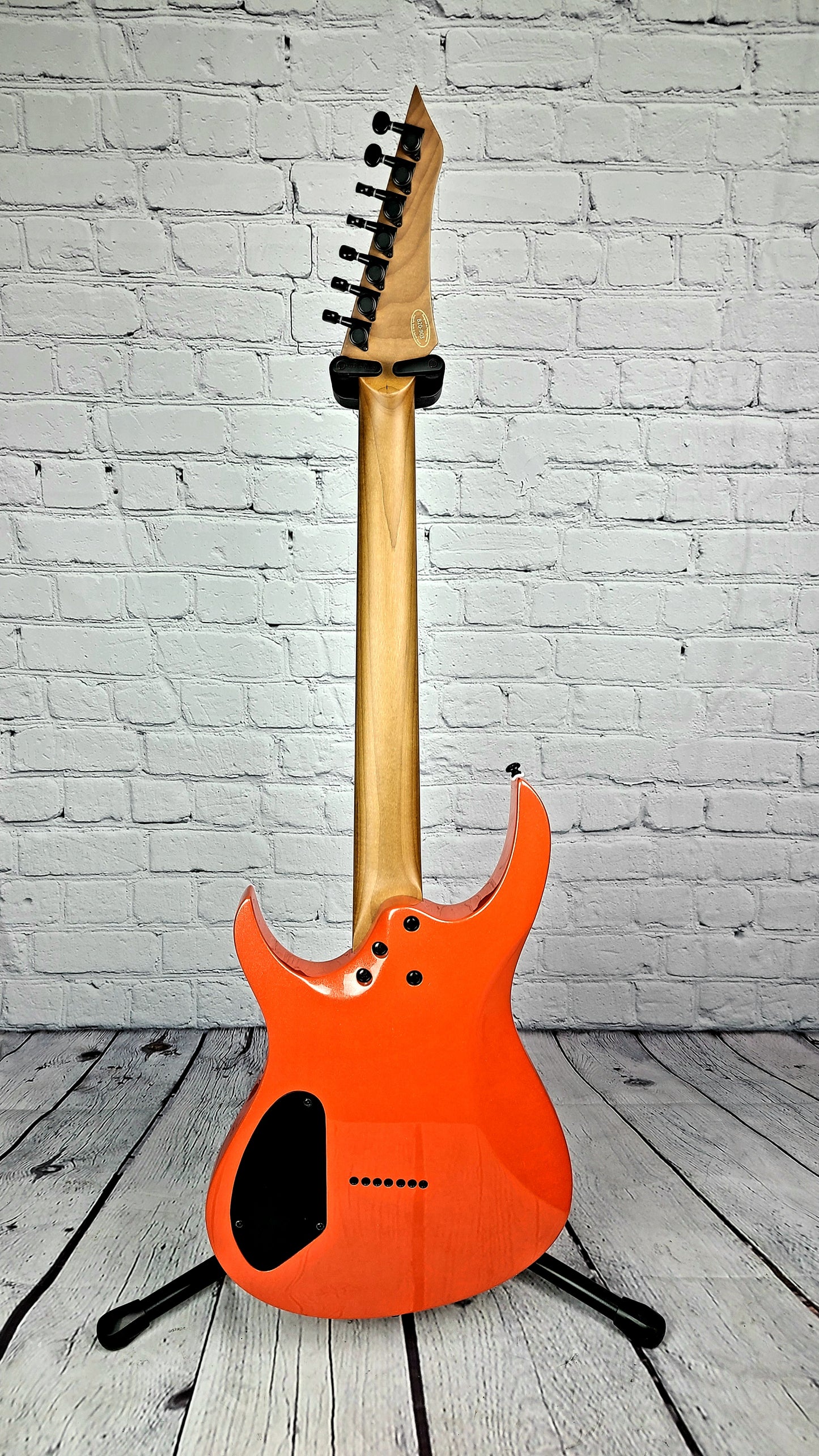 Balaguer Diablo Select 7 String Baritone 27" Electric Guitar Metallic Turbo Orange