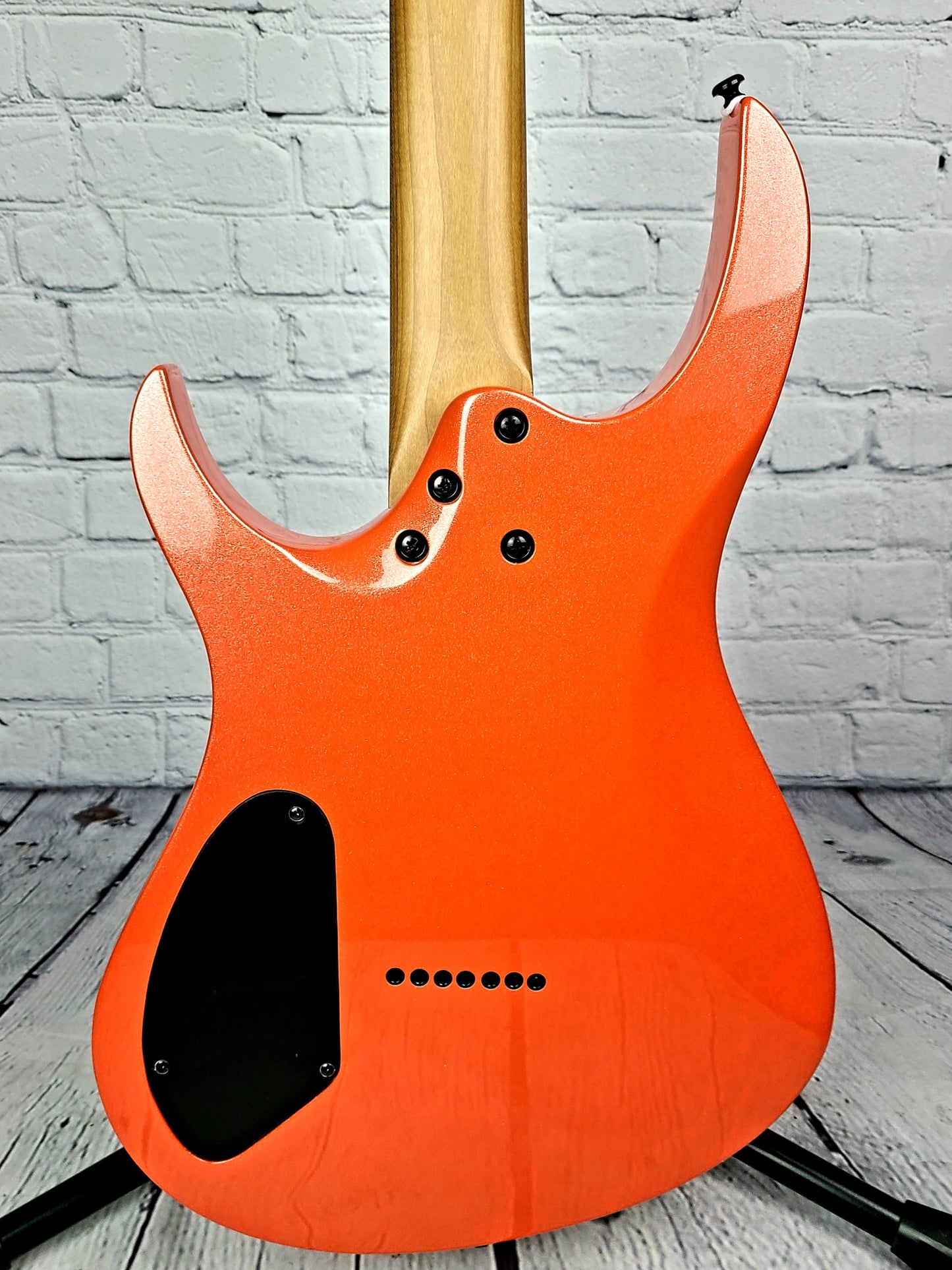 Balaguer Diablo Select 7 String Baritone 27" Electric Guitar Metallic Turbo Orange