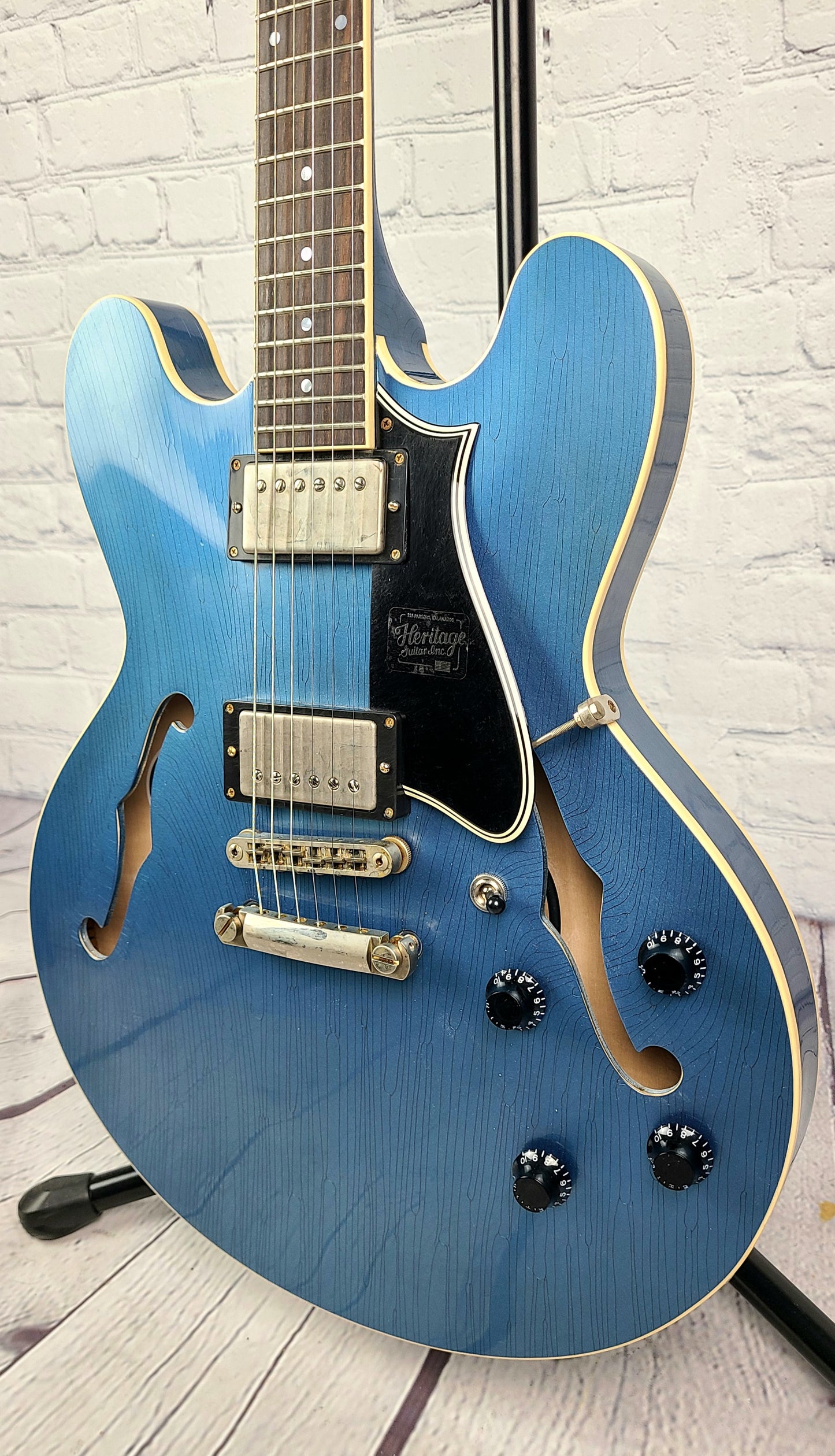Heritage Guitars H-535 Artisan Aged Limited Edition Pelham Blue Semi-Hollow Electric Guitar