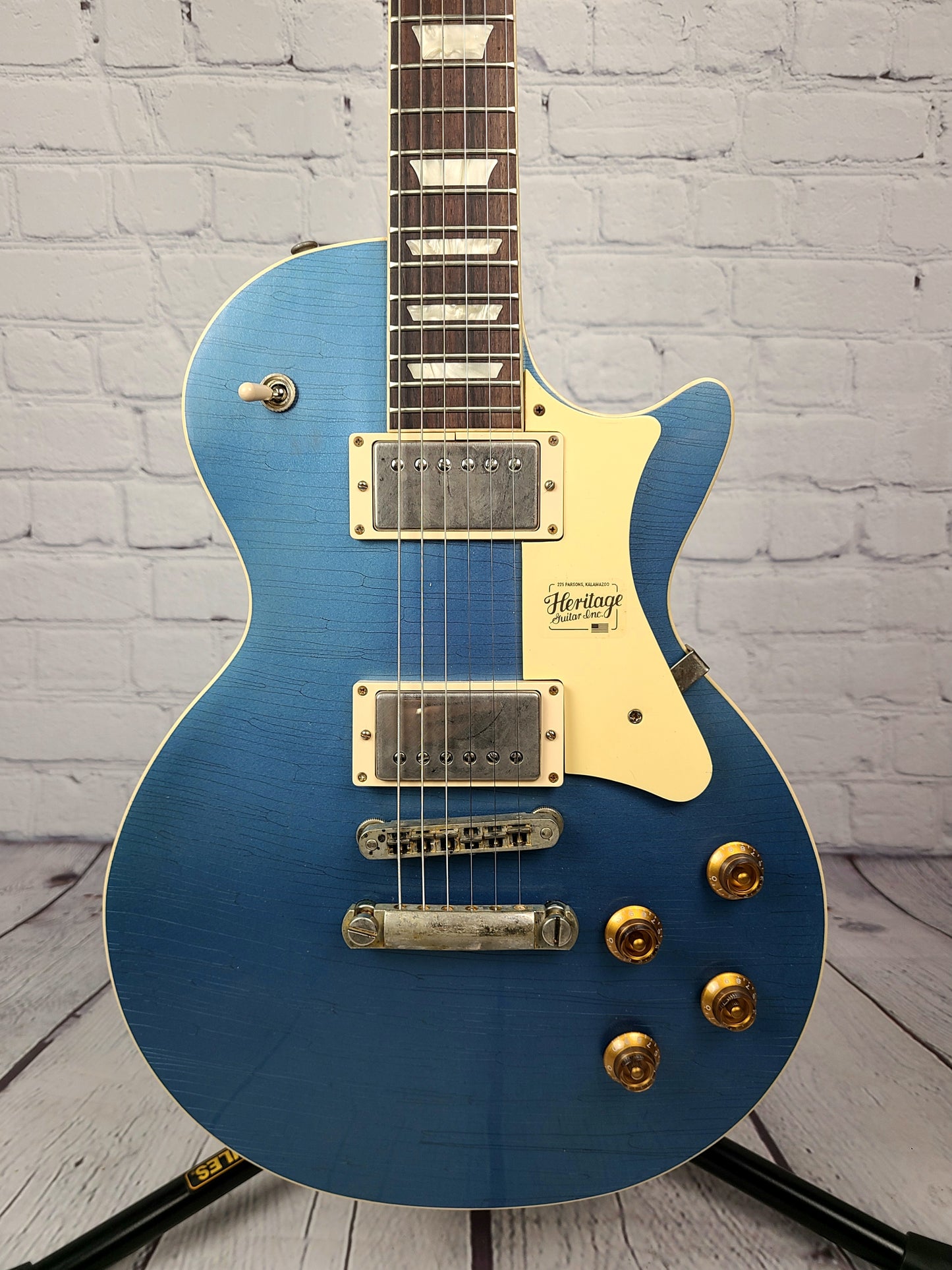 Heritage Guitars H-150 Pelham Blue Artisan Aged Singlecut Electric Guitar Limited Edition