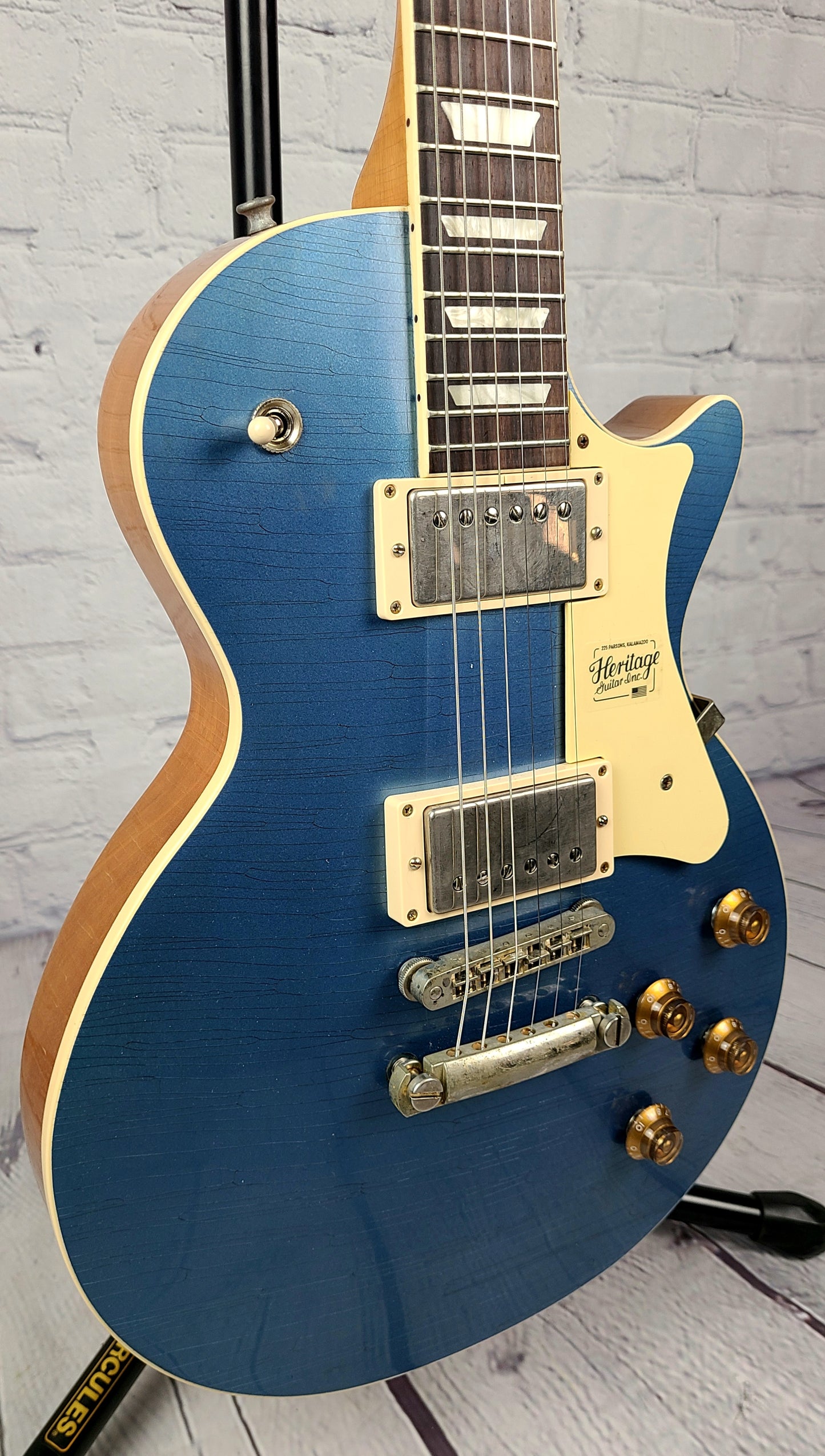 Heritage Guitars H-150 Pelham Blue Artisan Aged Singlecut Electric Guitar Limited Edition