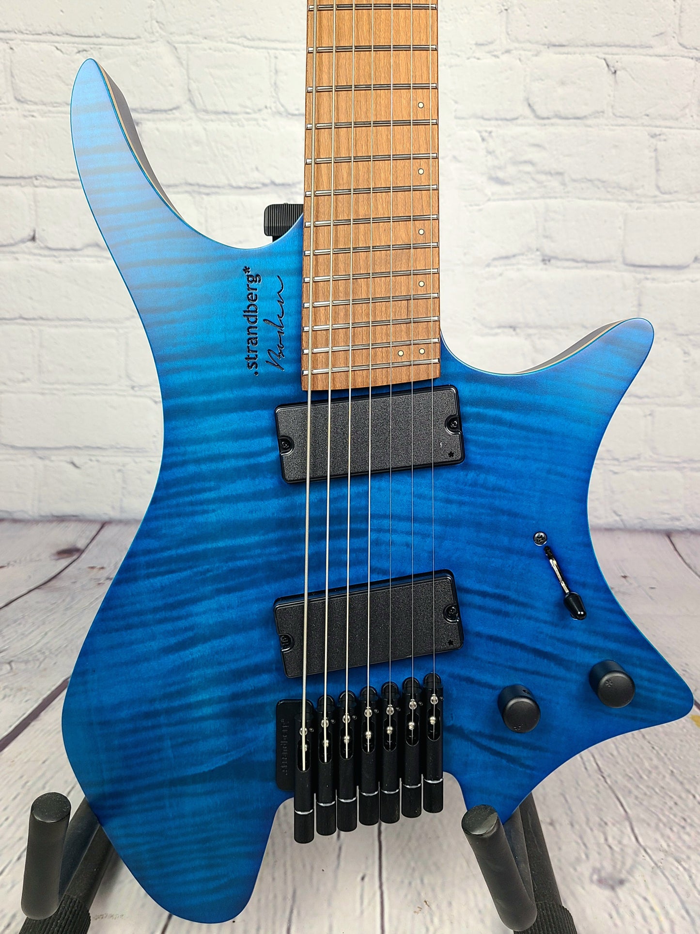 Strandberg Boden Standard 7 String Flame Maple Trans Blue Electric Guitar