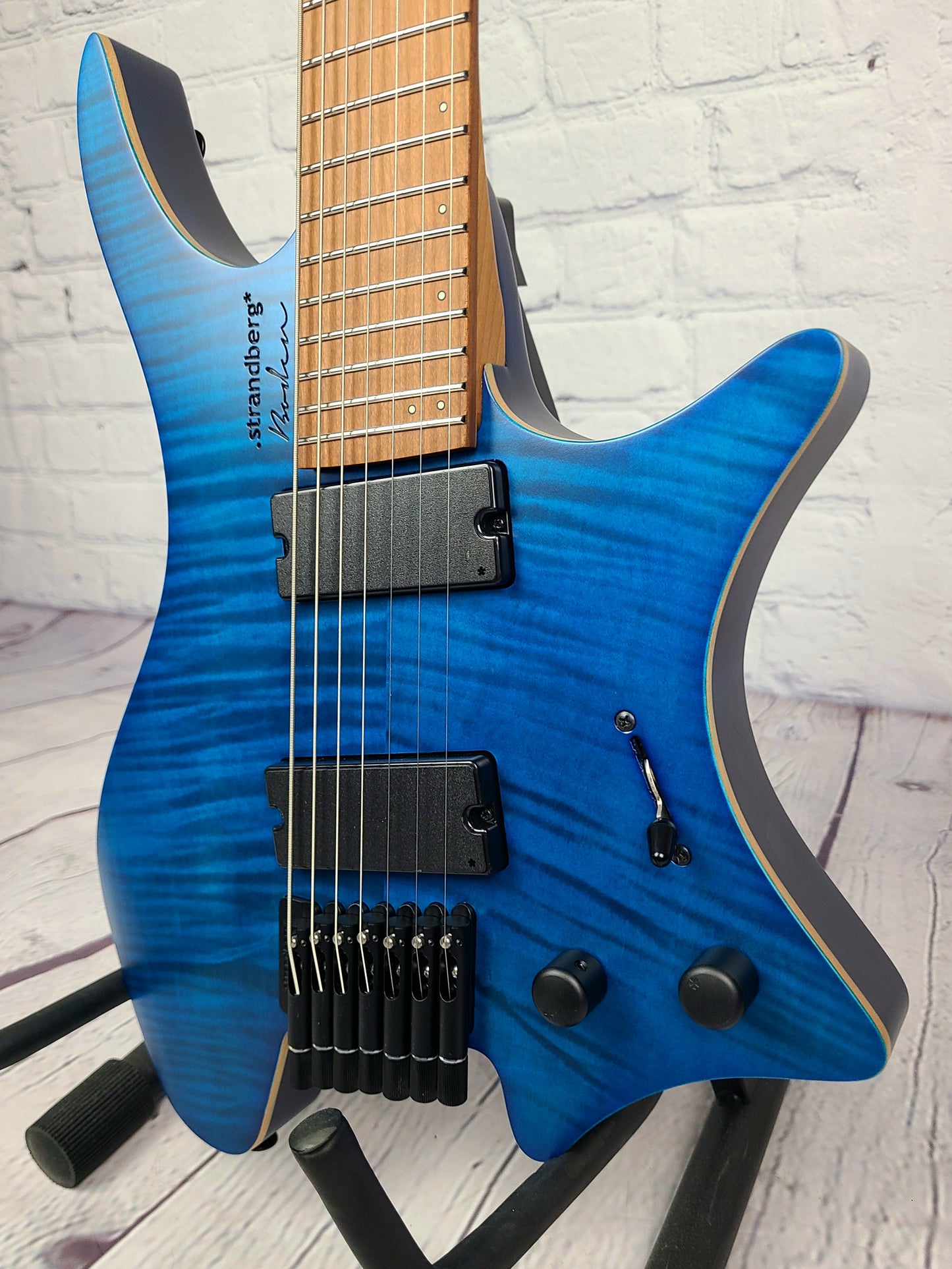 Strandberg Boden Standard 7 String Flame Maple Trans Blue Electric Guitar