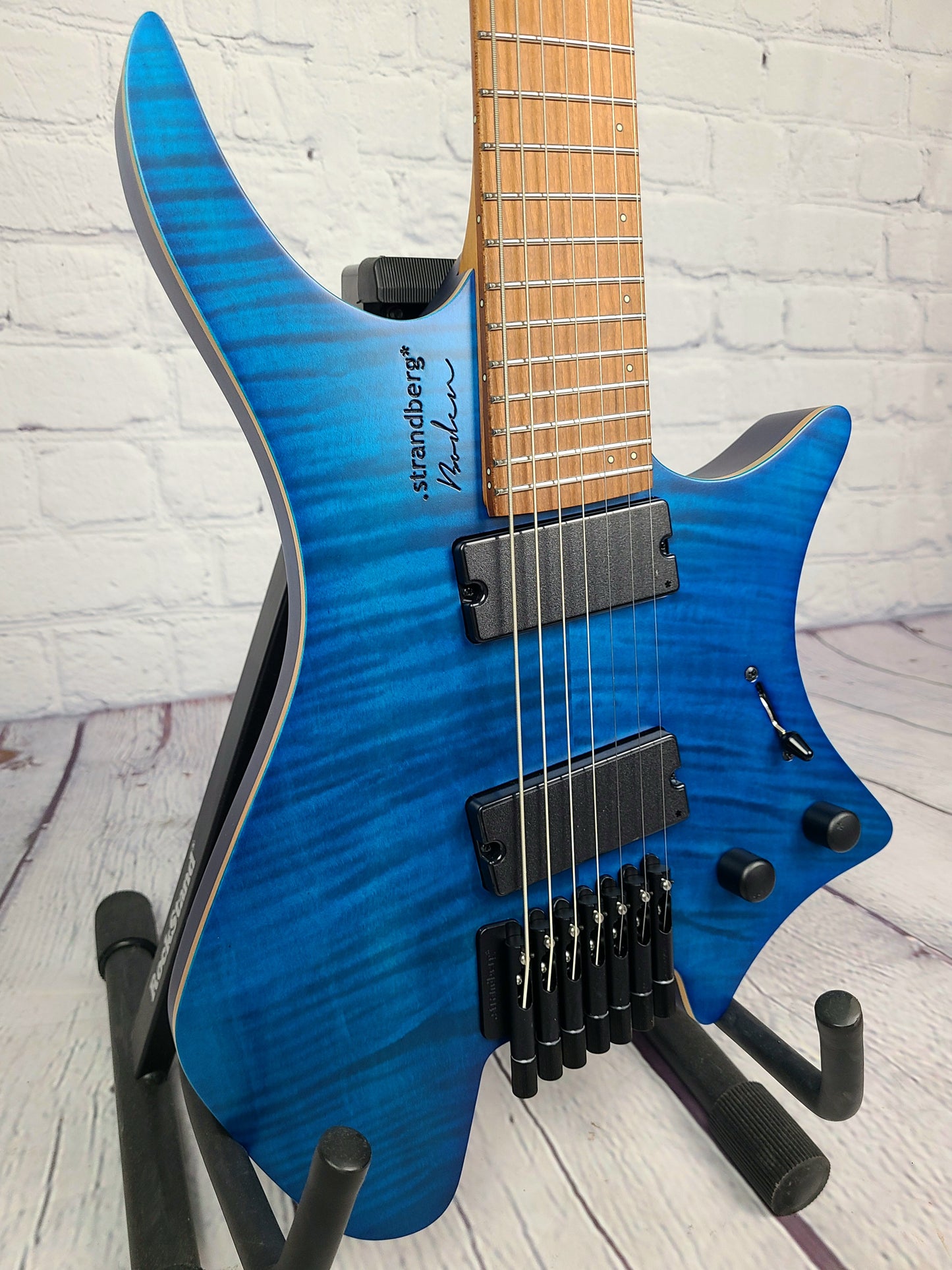 Strandberg Boden Standard 7 String Flame Maple Trans Blue Electric Guitar