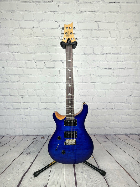 Paul Reed Smith PRS SE Custom 24 Left Handed 2022 Faded Blue Burst Electric Guitar