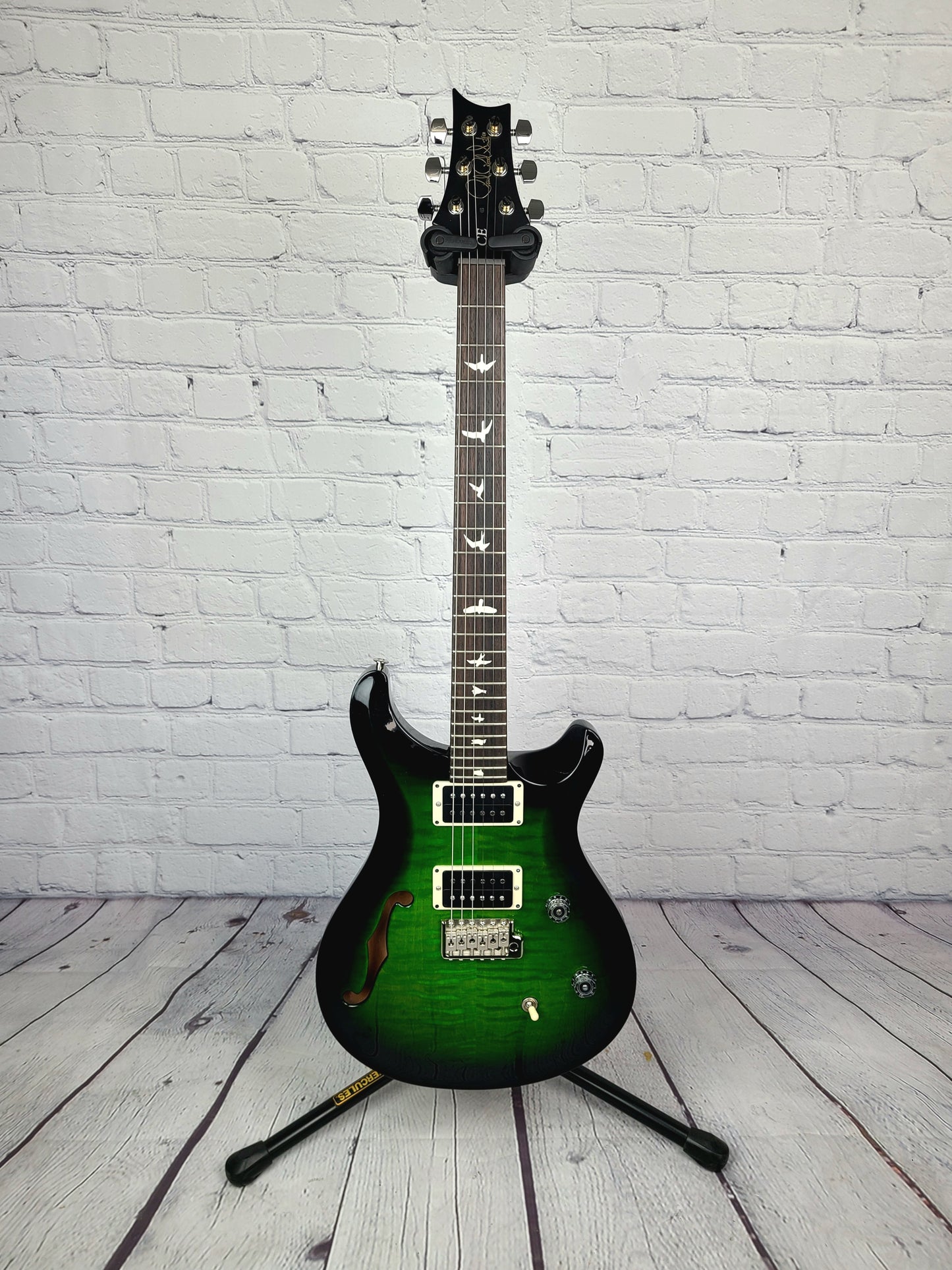 Paul Reed Smith PRS CE24 Semi-Hollow Eriza Verde Smokewrap Burst Electric Guitar