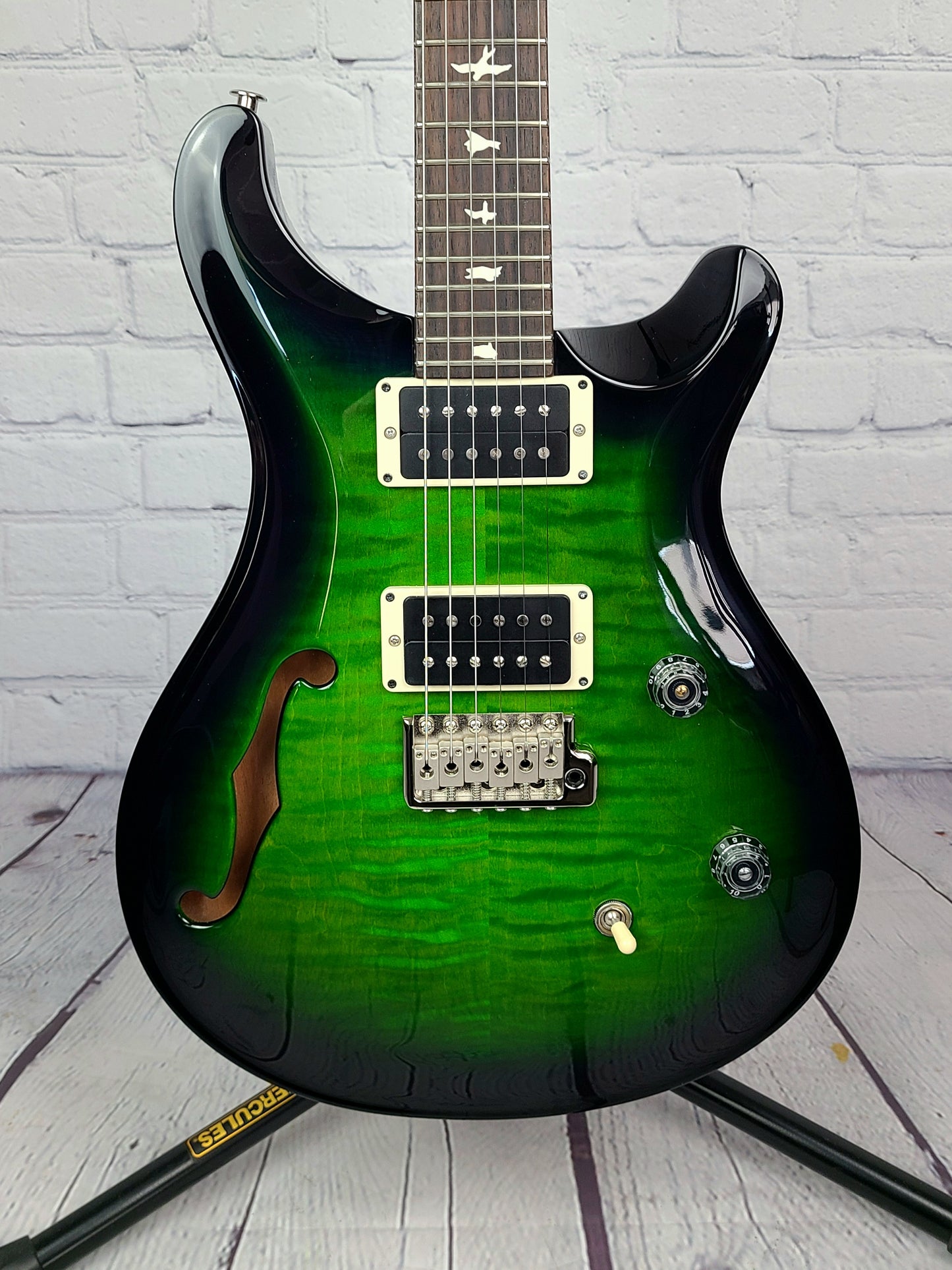 Paul Reed Smith PRS CE24 Semi-Hollow Eriza Verde Smokewrap Burst Electric Guitar