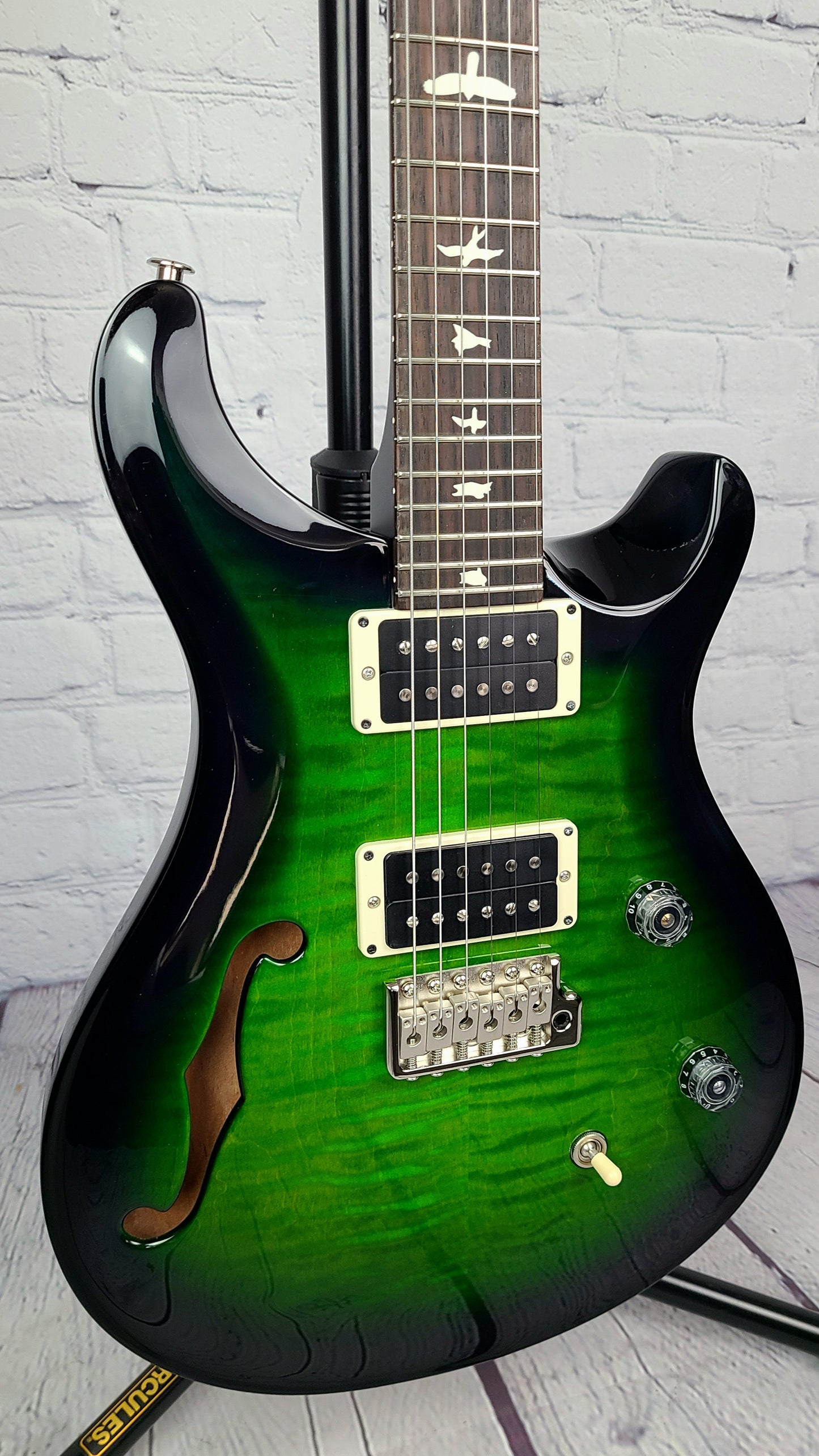 Paul Reed Smith PRS CE24 Semi-Hollow Eriza Verde Smokewrap Burst Electric Guitar