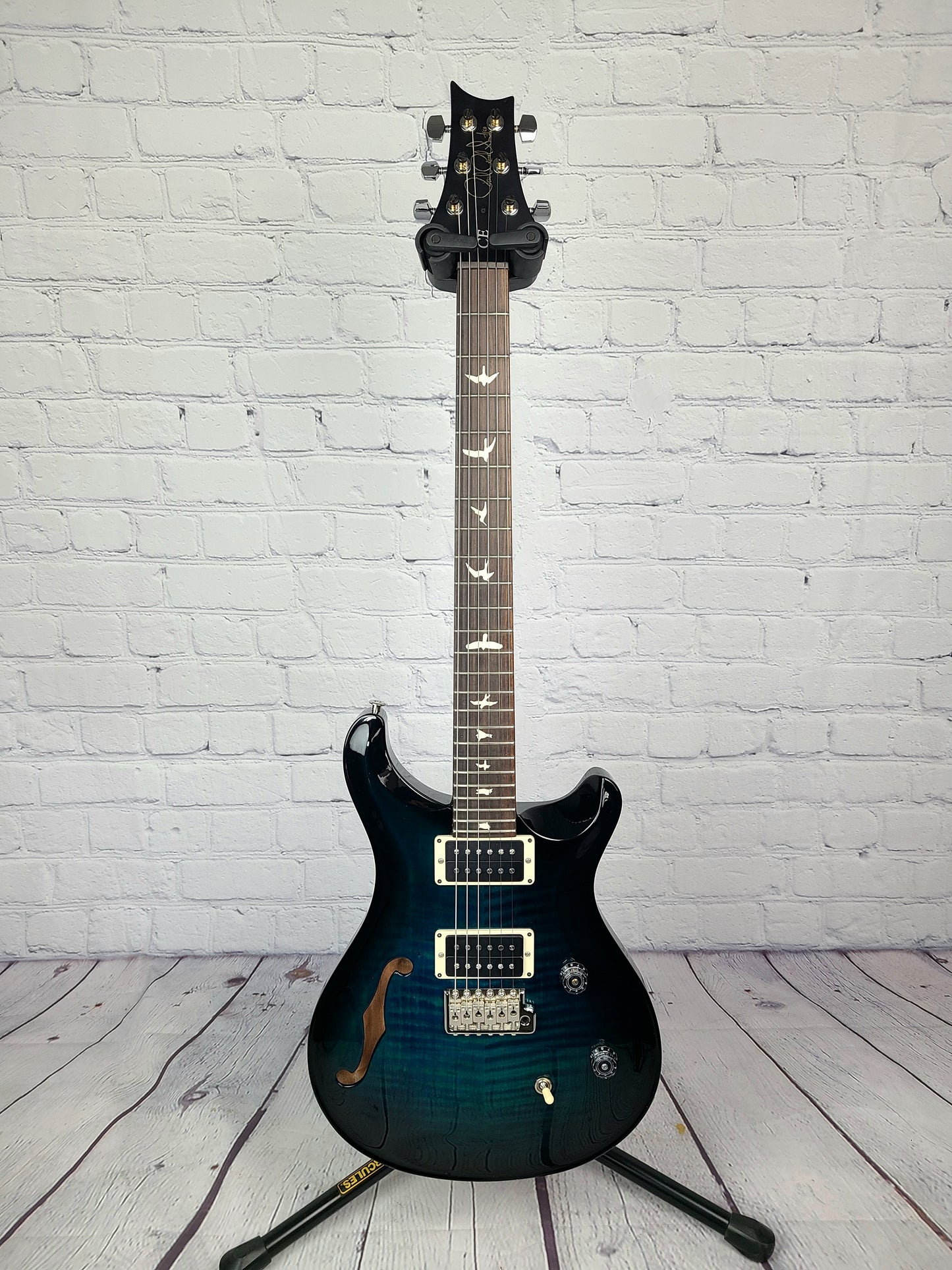 Paul Reed Smith PRS CE24 Semi-Hollow Whale Blue Smokewrap Electric Guitar Custom Color