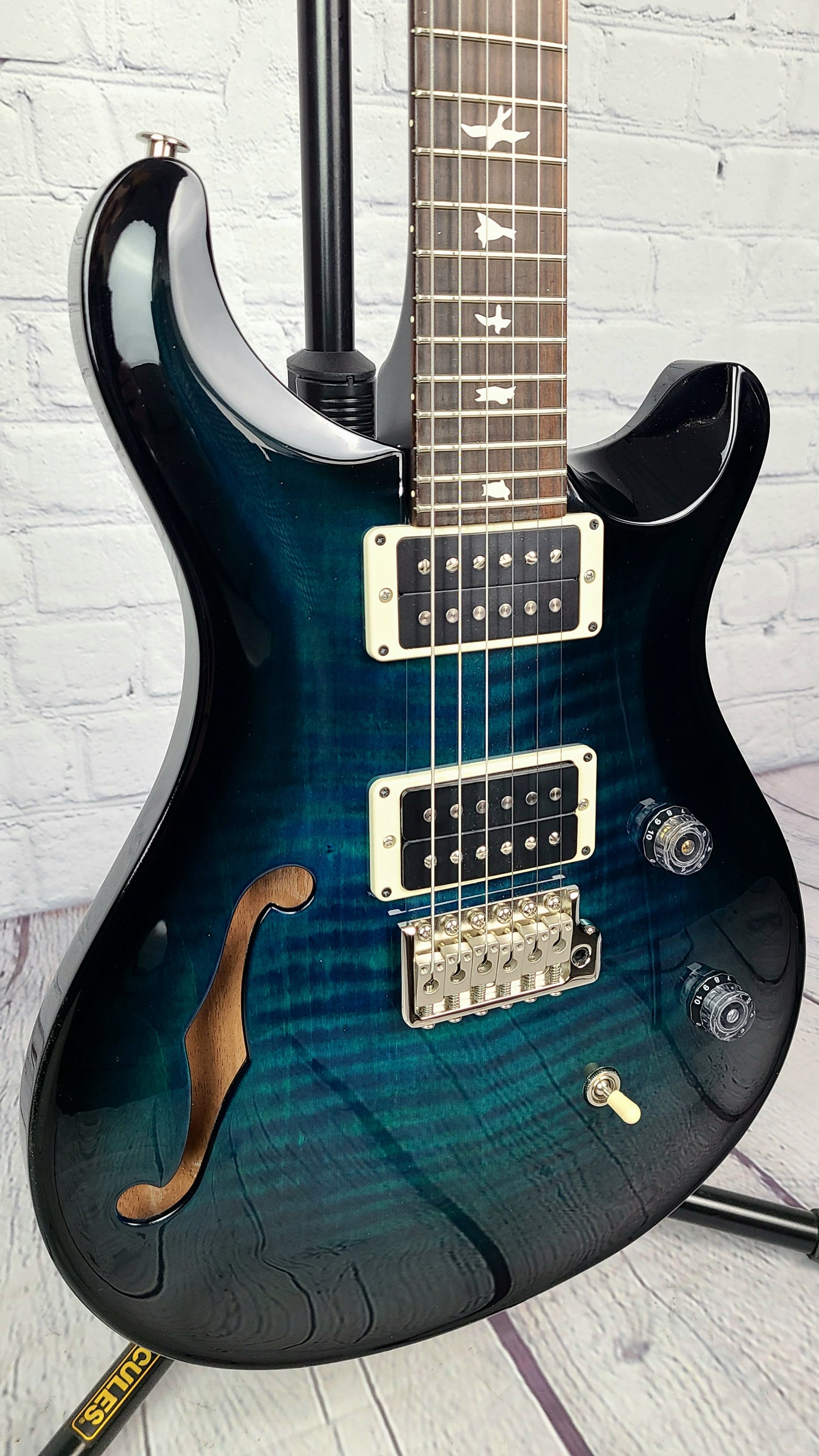 Paul Reed Smith PRS CE24 Semi-Hollow Whale Blue Smokewrap Electric Guitar Custom Color